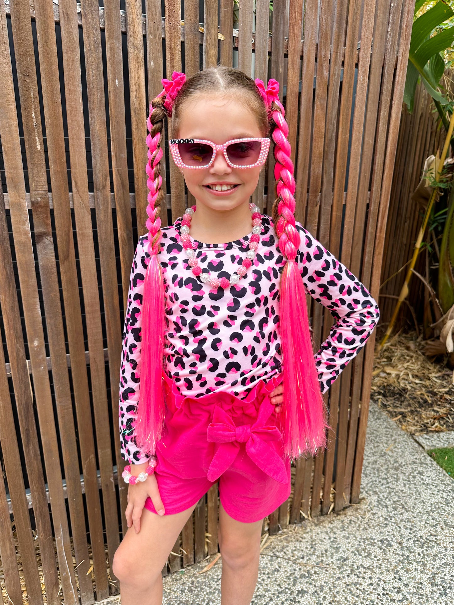Malibu Pink shimmer braid set