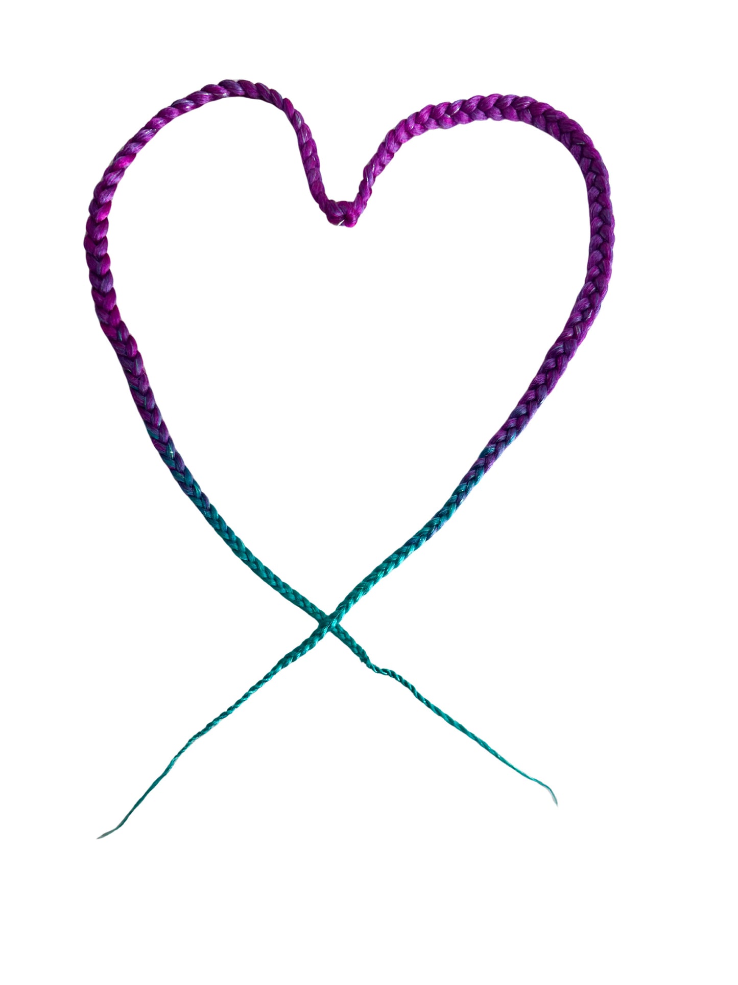 Mermaid clip in fringe braids