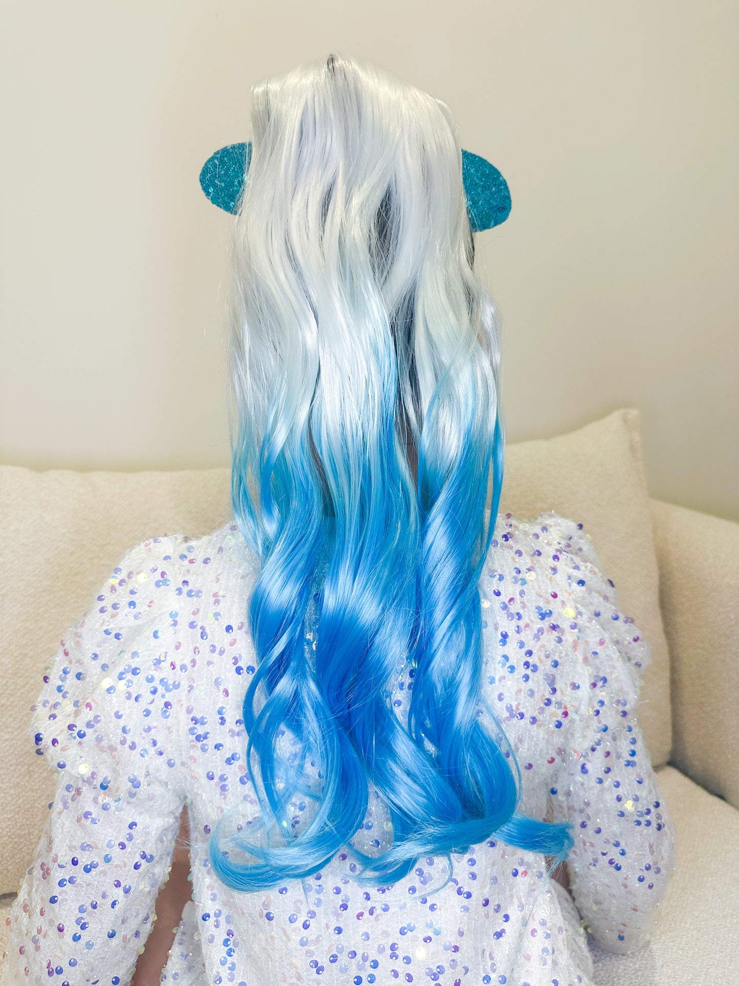 Snow Queen princess ponytail