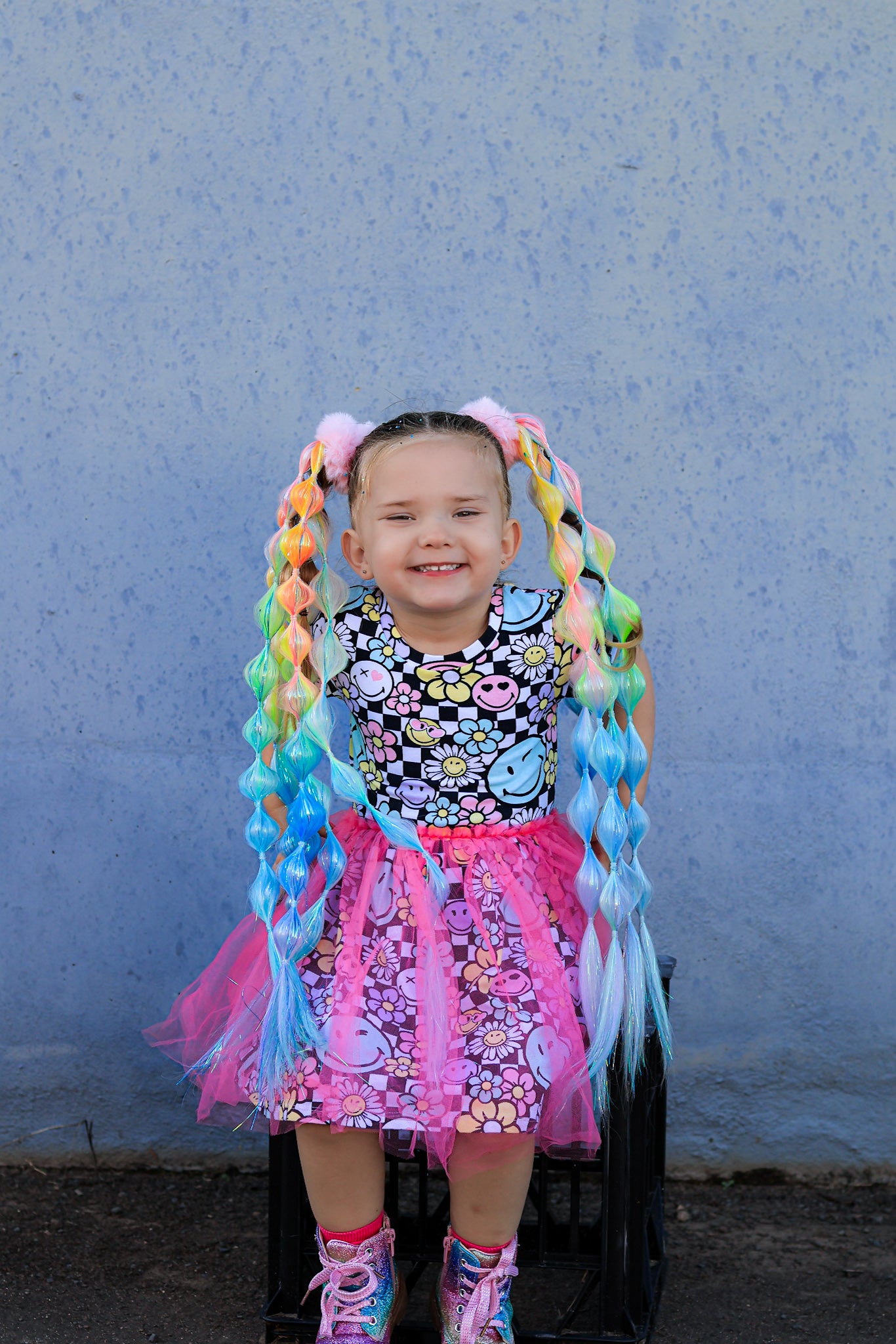 Custom Mix Coloured Handmade BUBBLE Braids (double set)