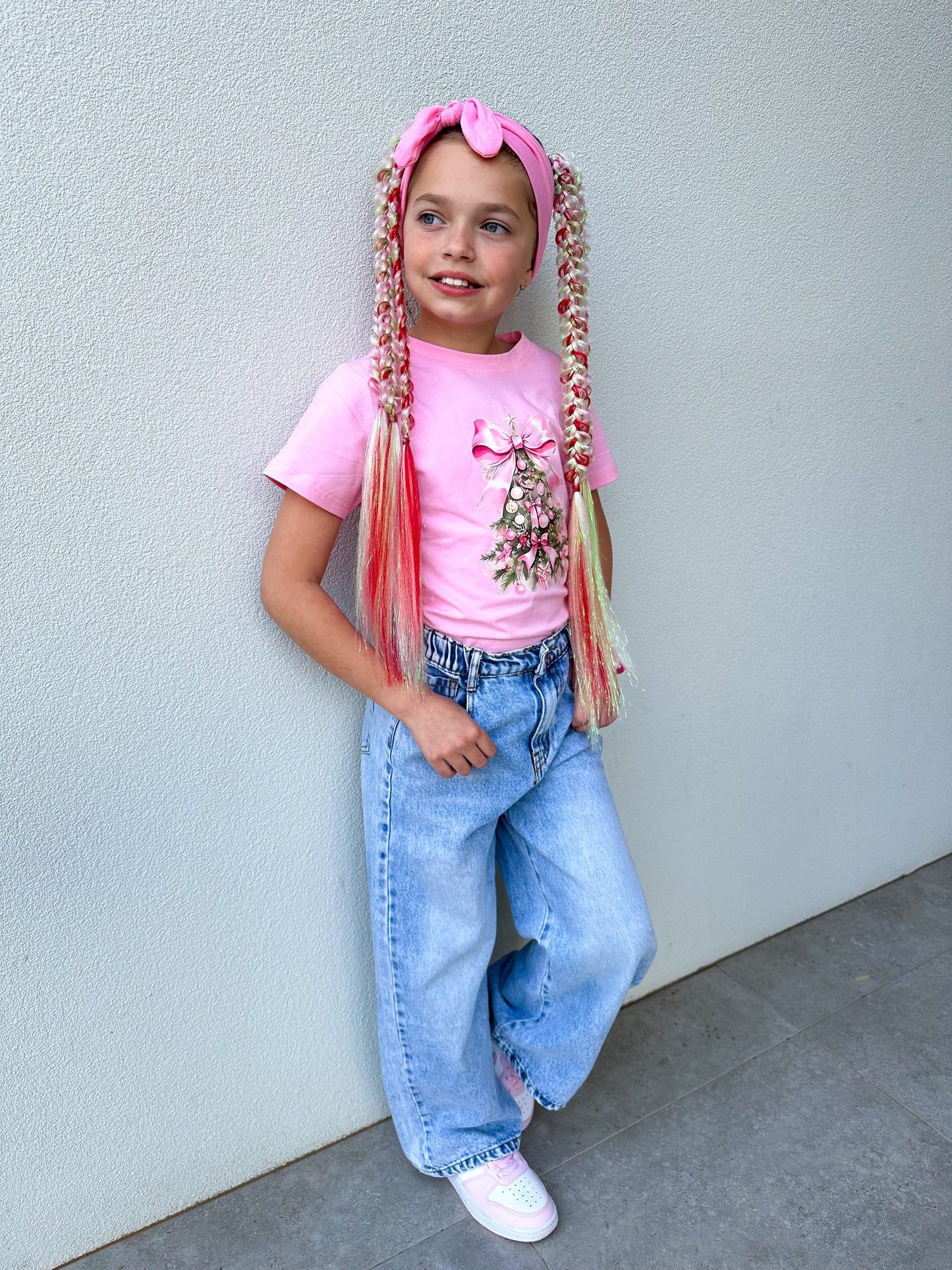 Christmas Candy-land butterfly braid set