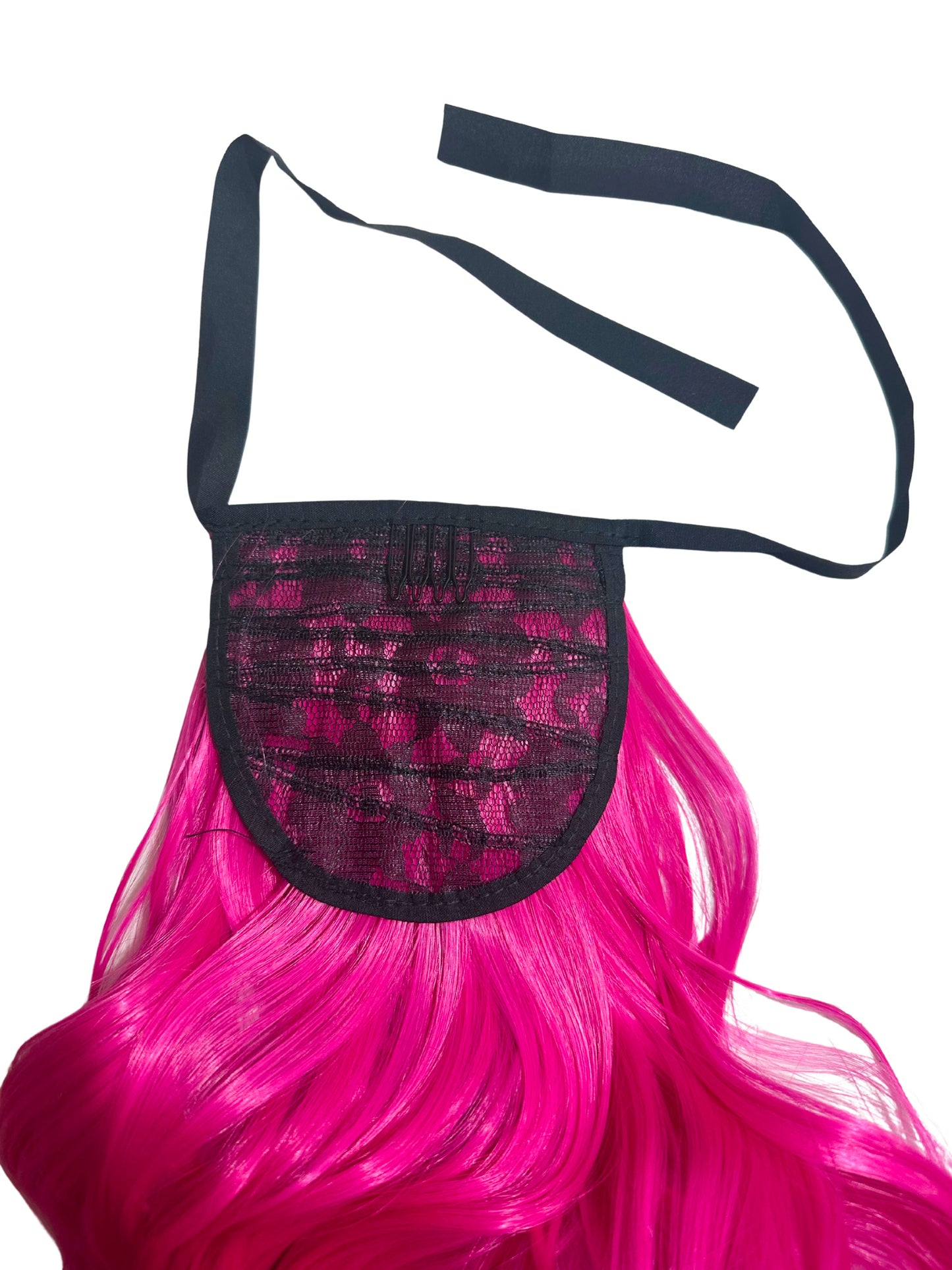 Pretty in pink princess ponytail
