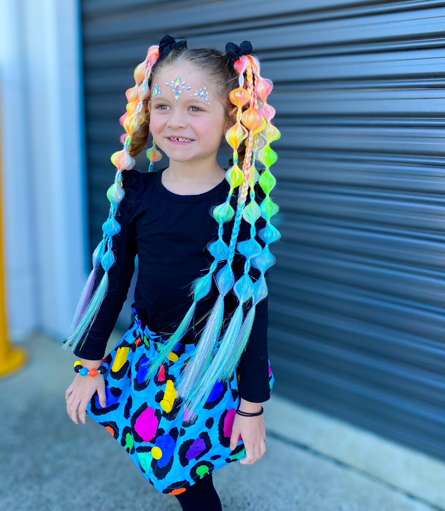 Unicorn Ombrè Bubble Ponytail Set