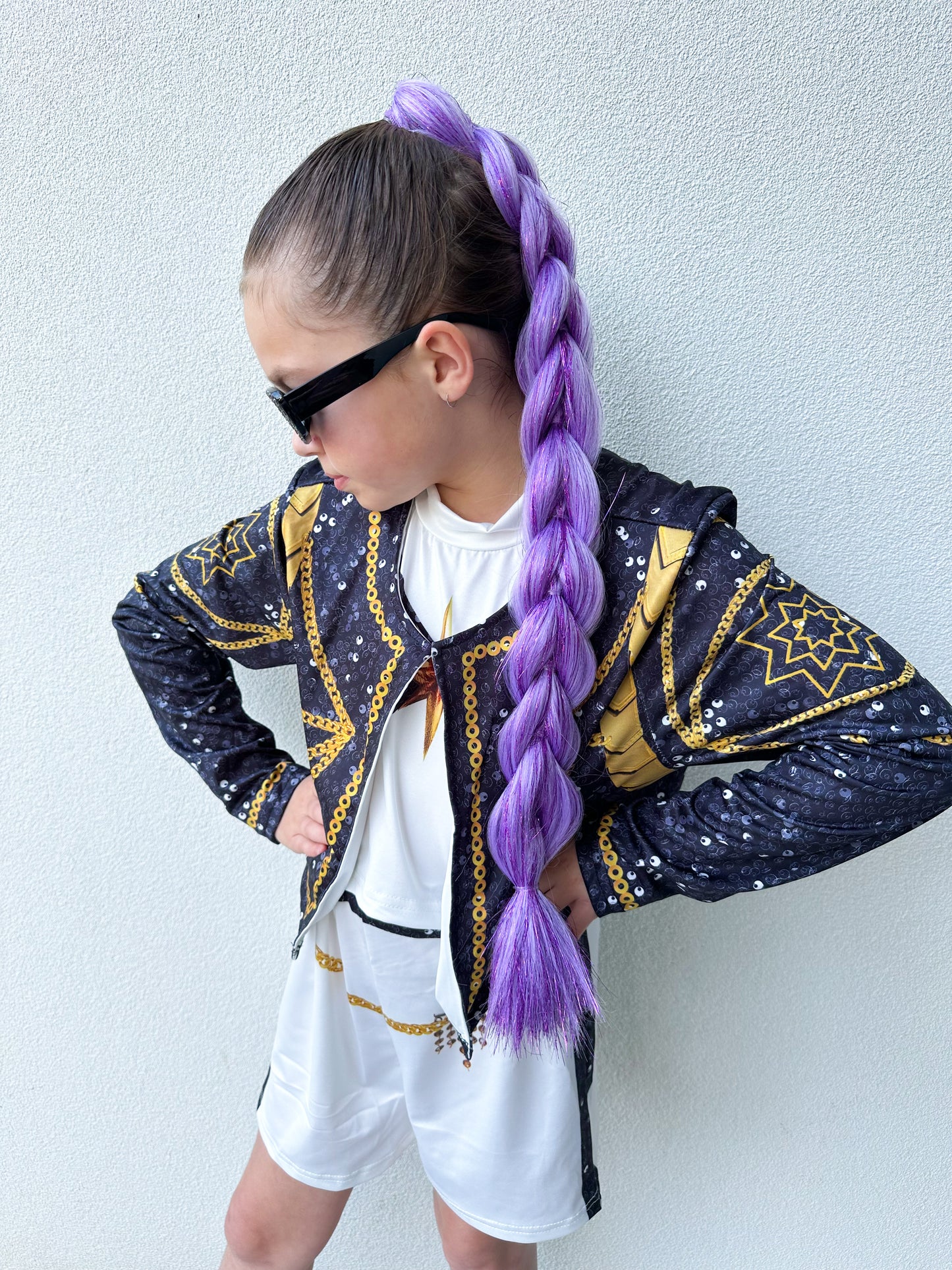 Rumi Shimmer Dragon braid ponytail