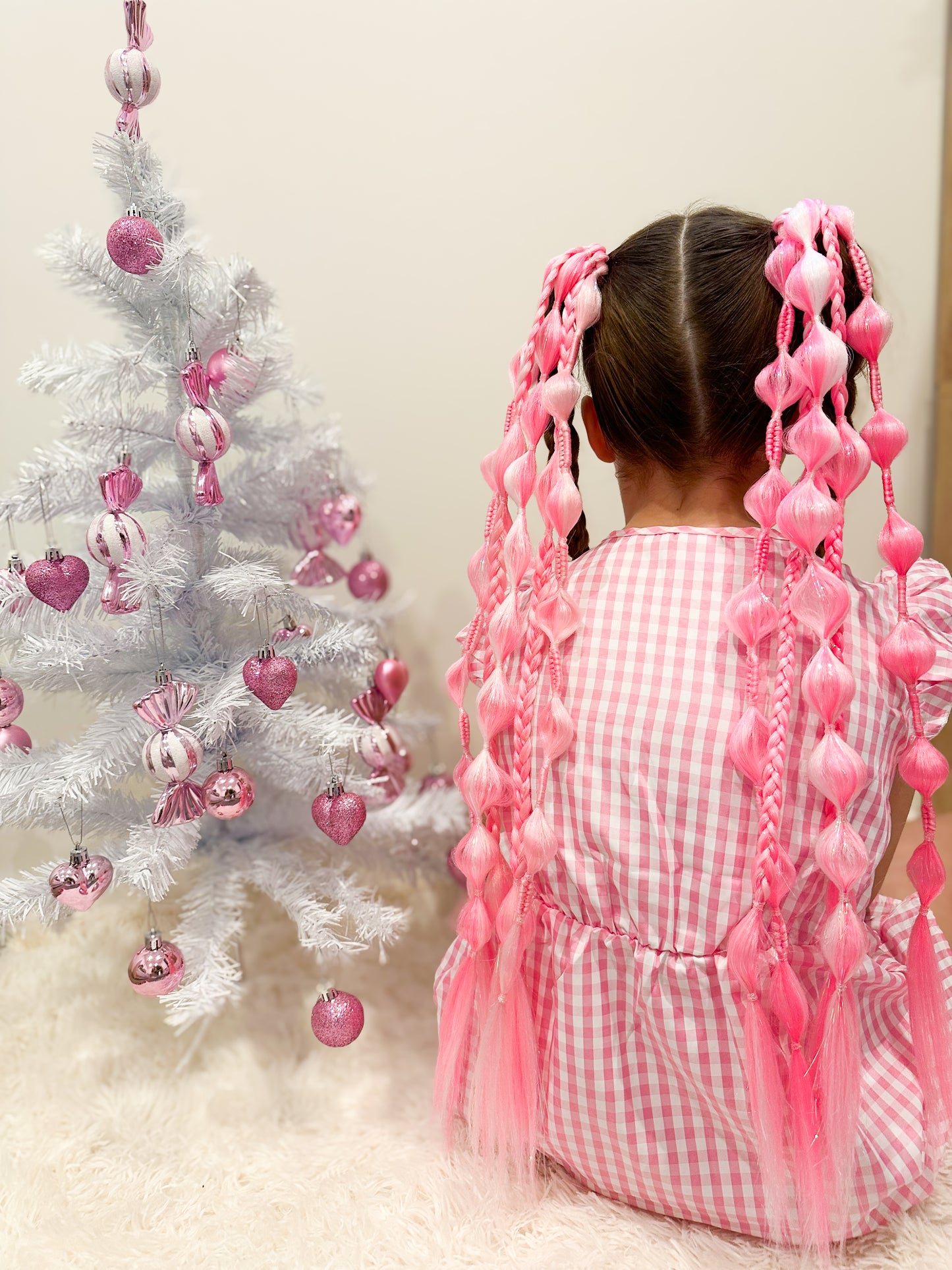 Merry Pink-mas bubble braid set