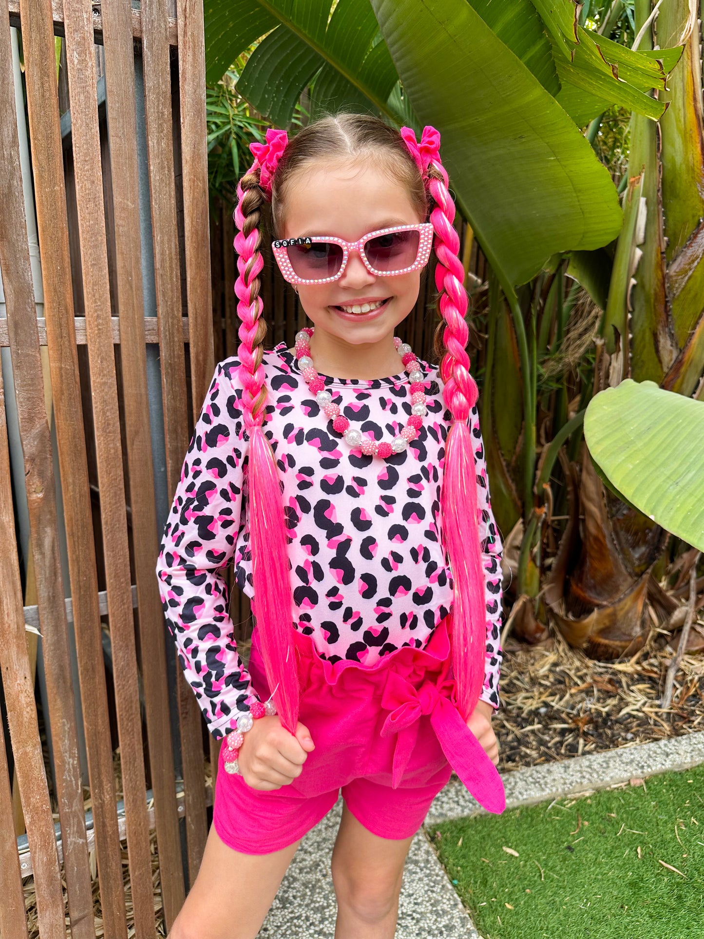 Malibu Pink shimmer braid set