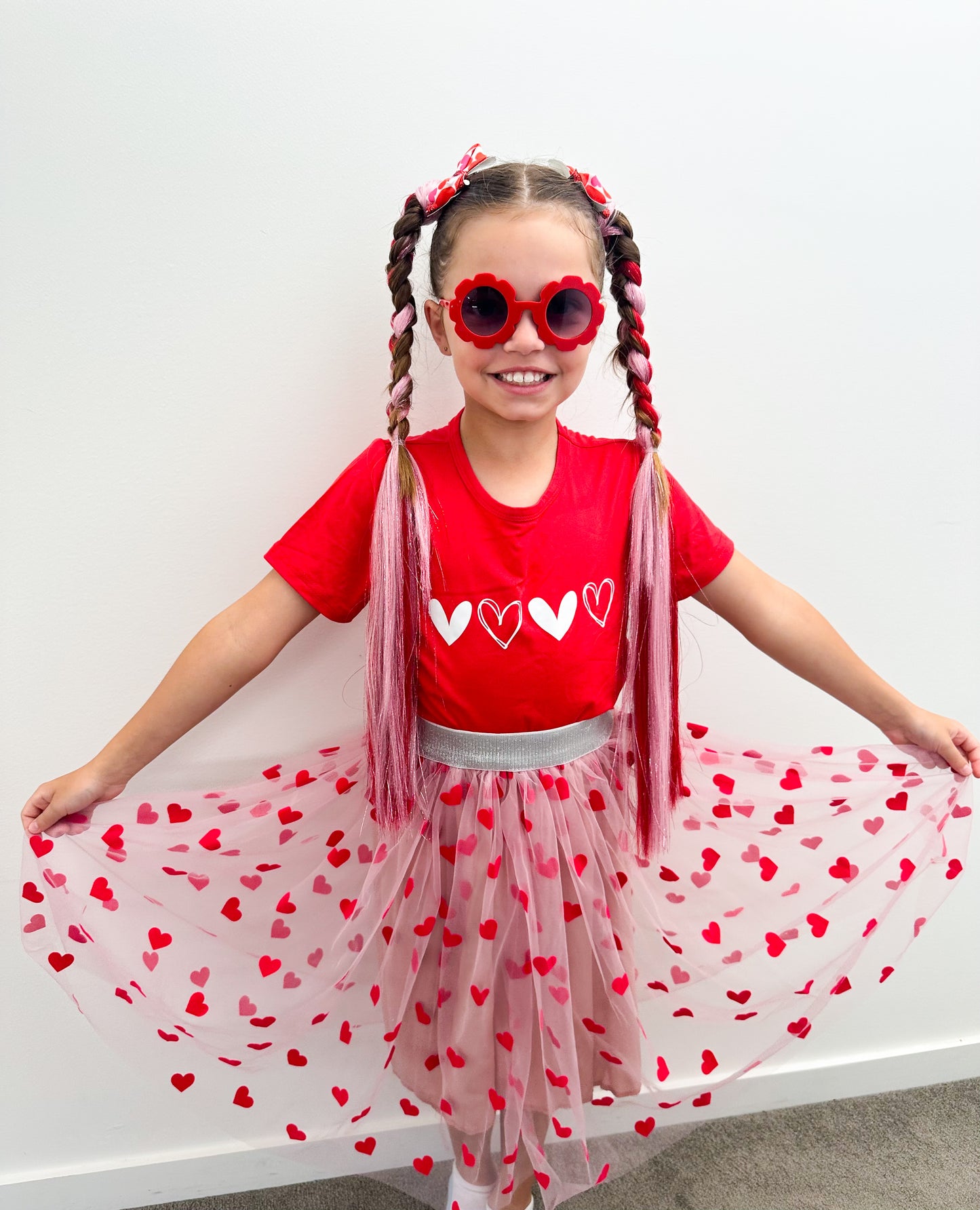 Sweetheart shimmer braid set