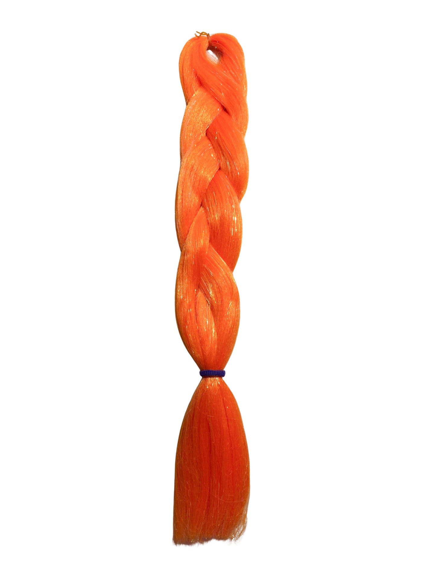 Orange shimmer Braiding hair