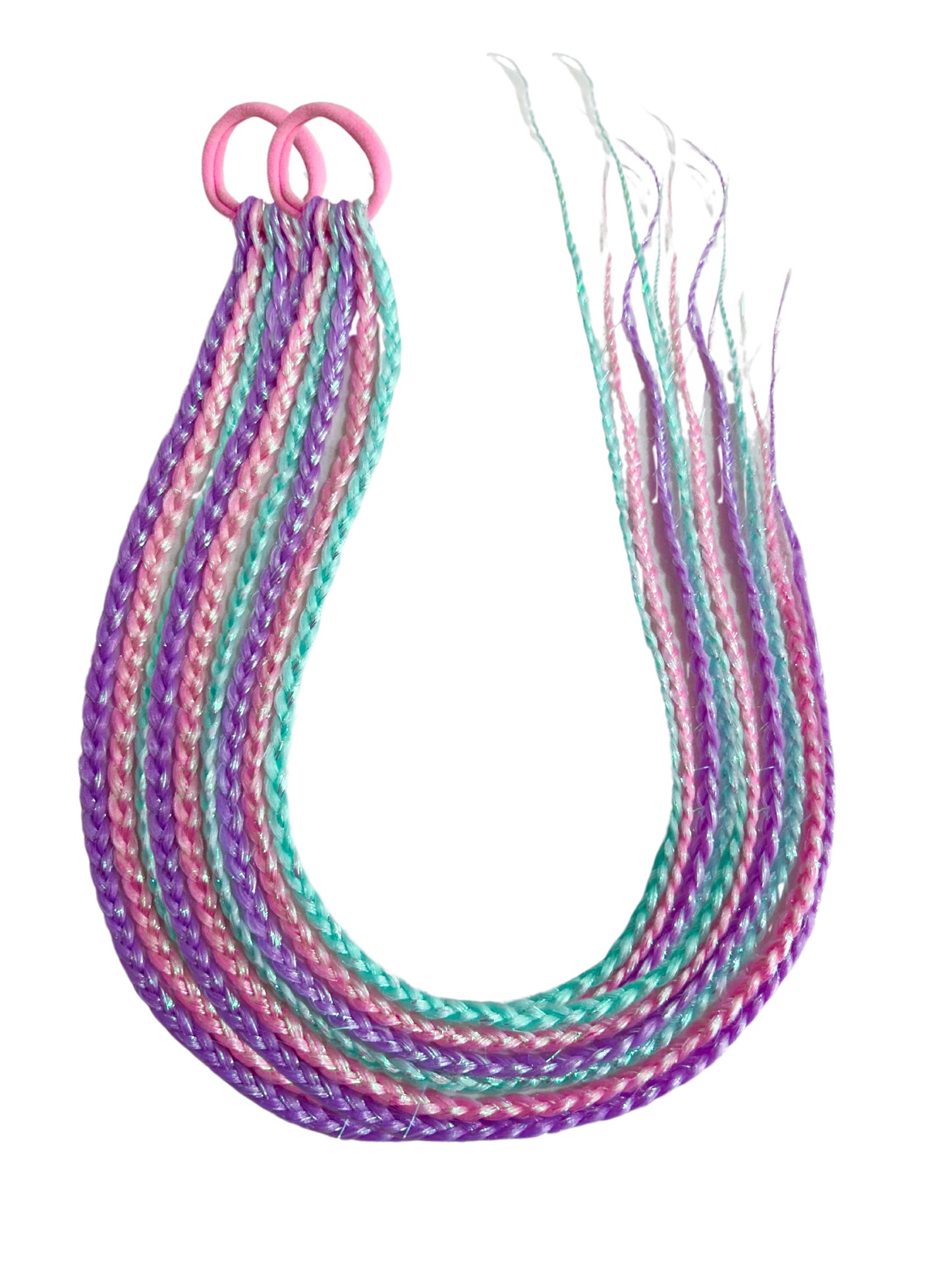 Cotton Candy Braided Boho Set