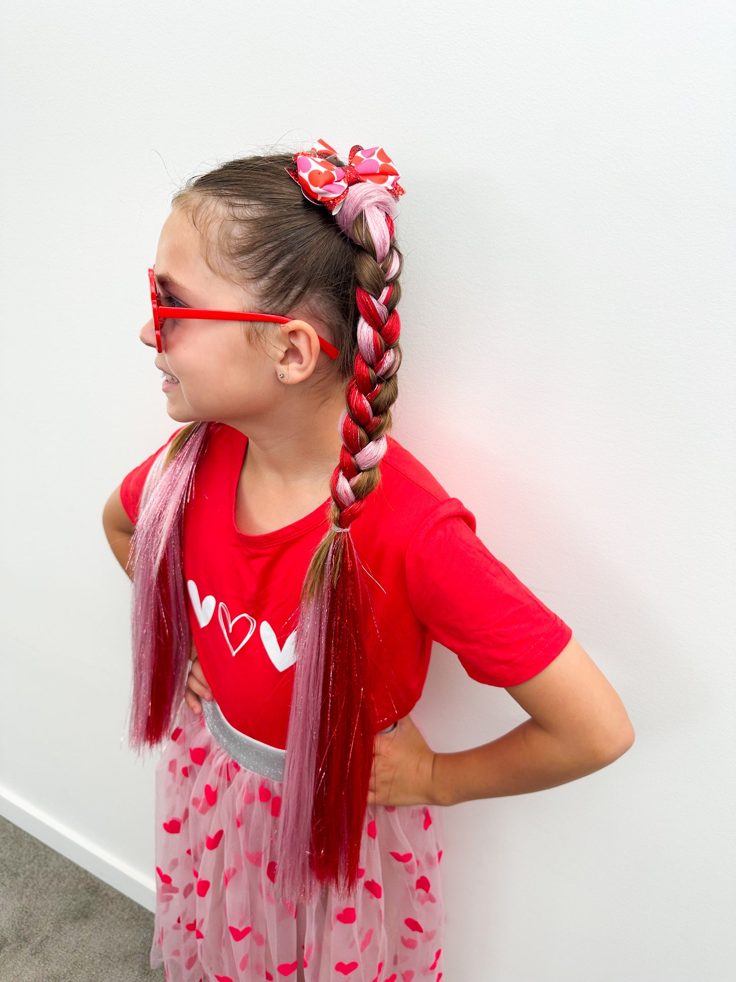 Sweetheart shimmer braid set