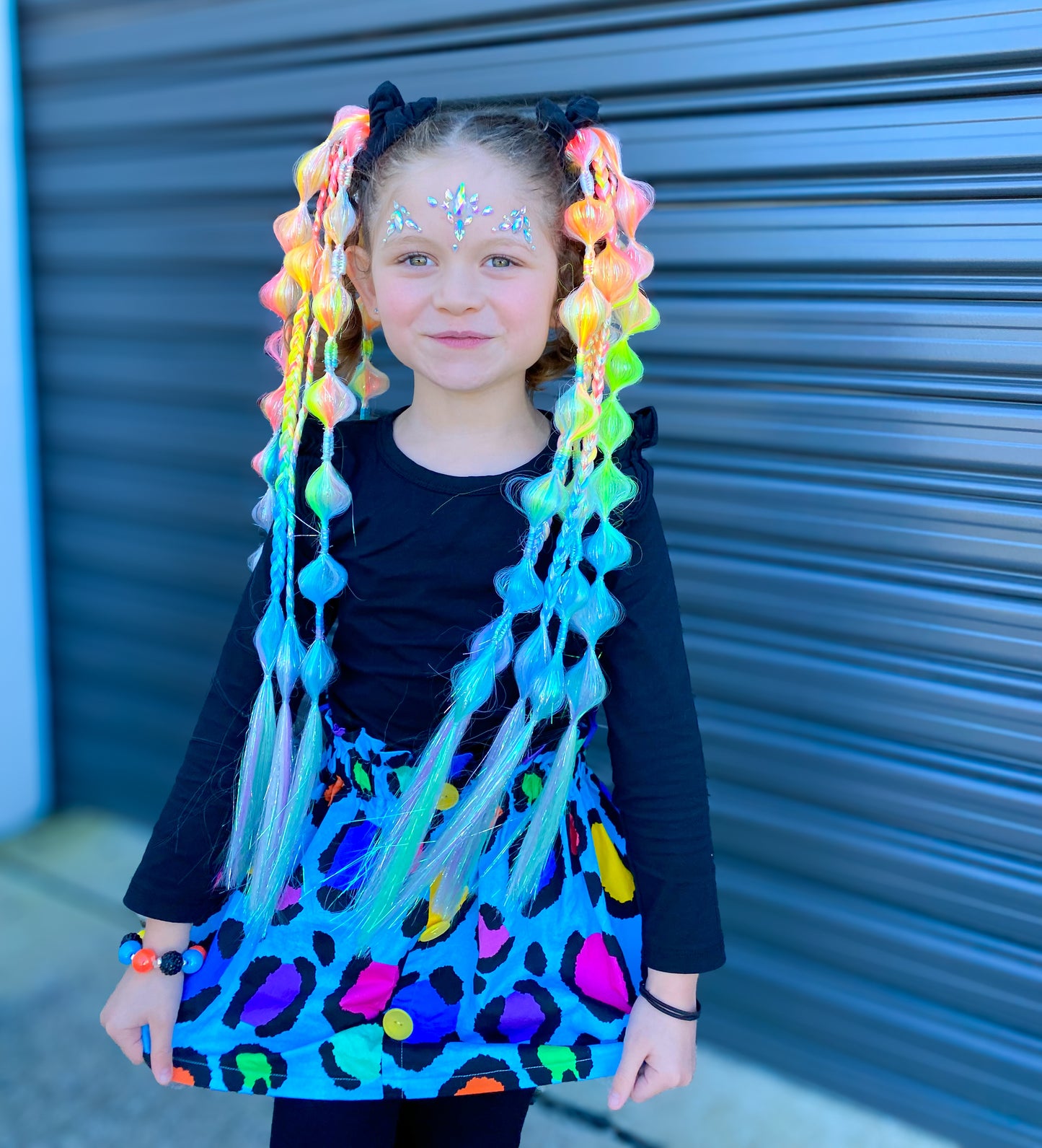 Unicorn Ombrè Bubble Ponytail Set