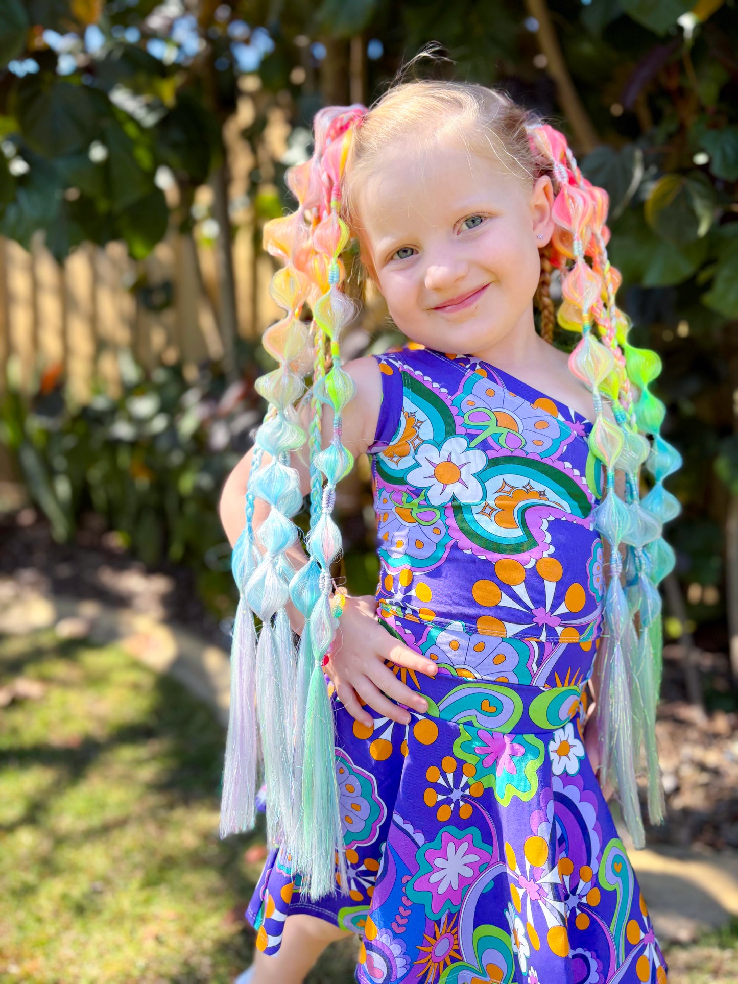 Unicorn Ombrè Bubble Ponytail Set