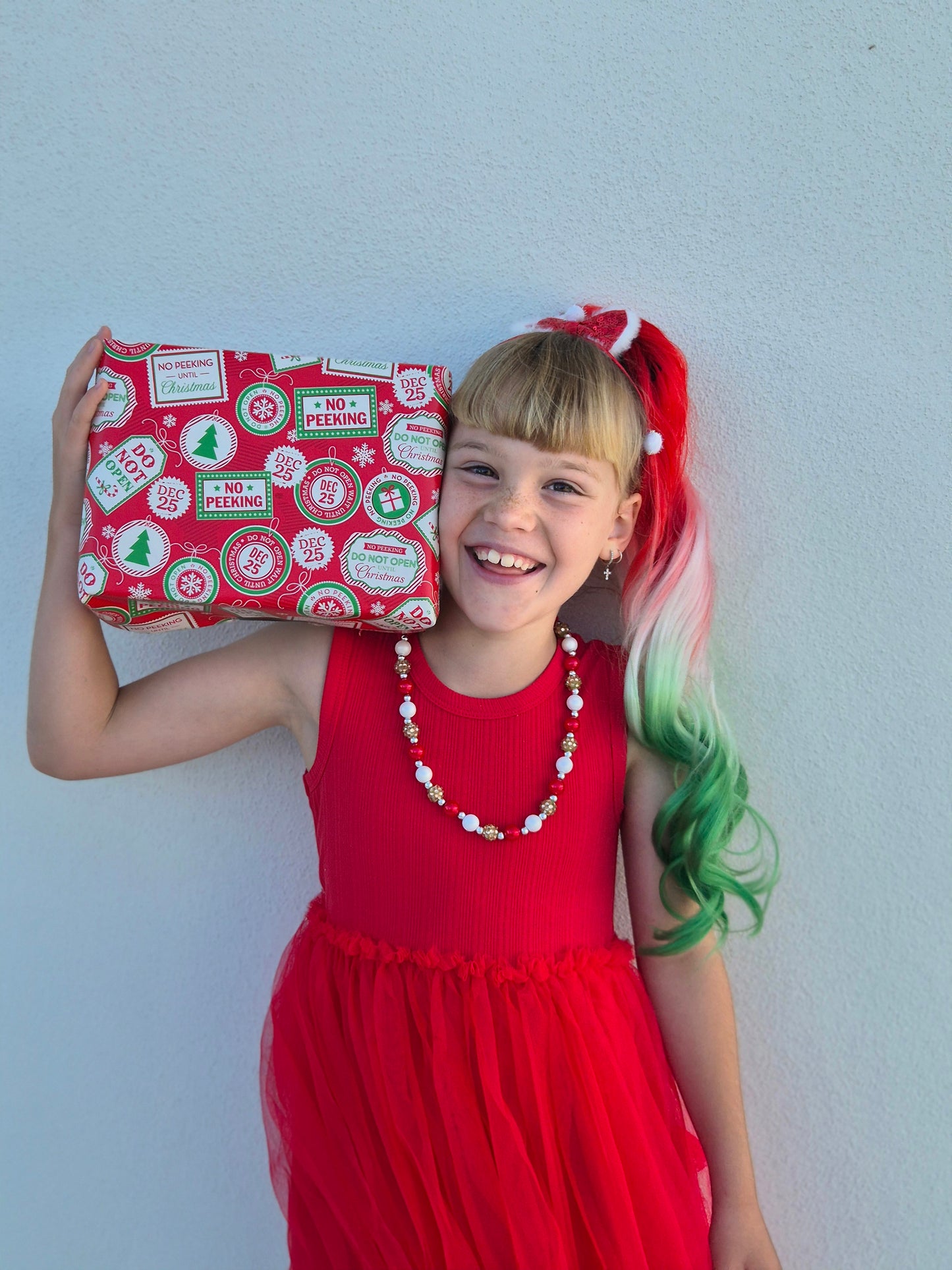 Festive princess ponytail