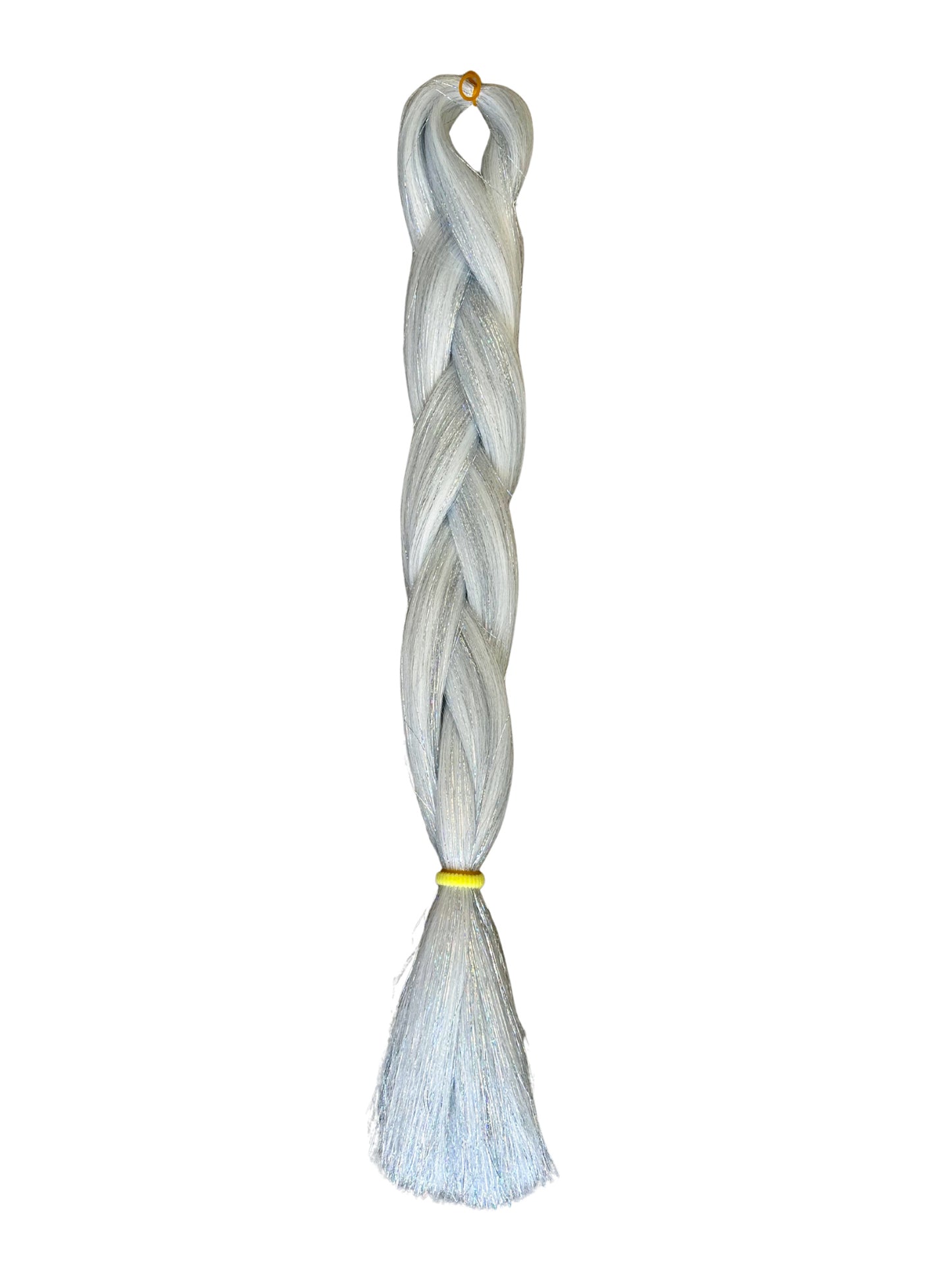 Silver shimmer Braiding hair