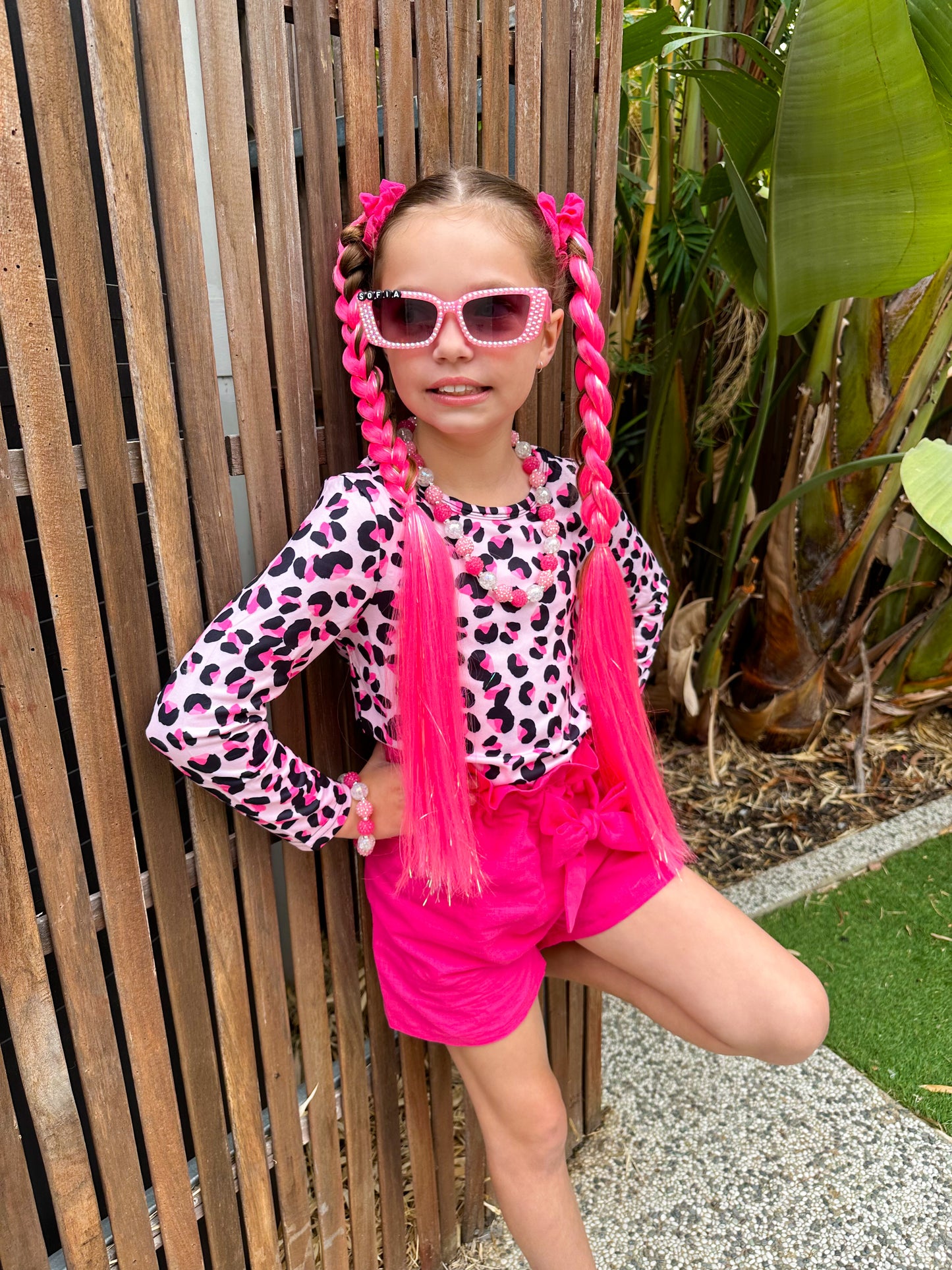 Malibu Pink shimmer braid set