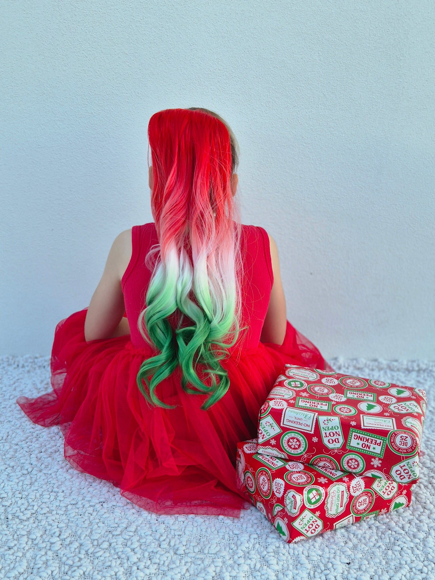 Festive princess ponytail