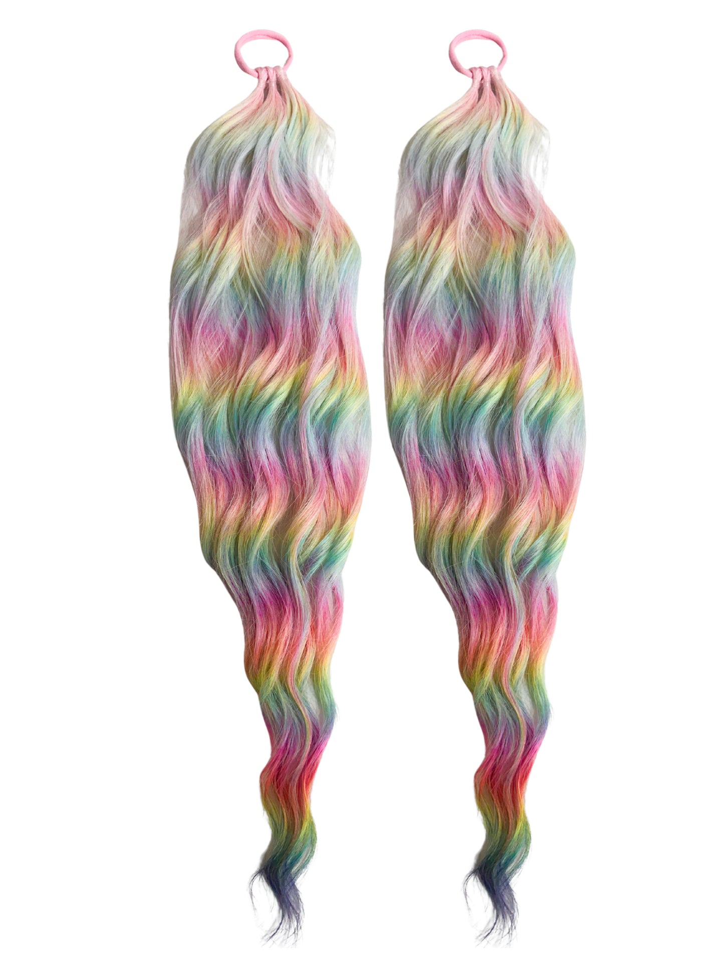 Rainbow Graffiti mermaid ponytail set