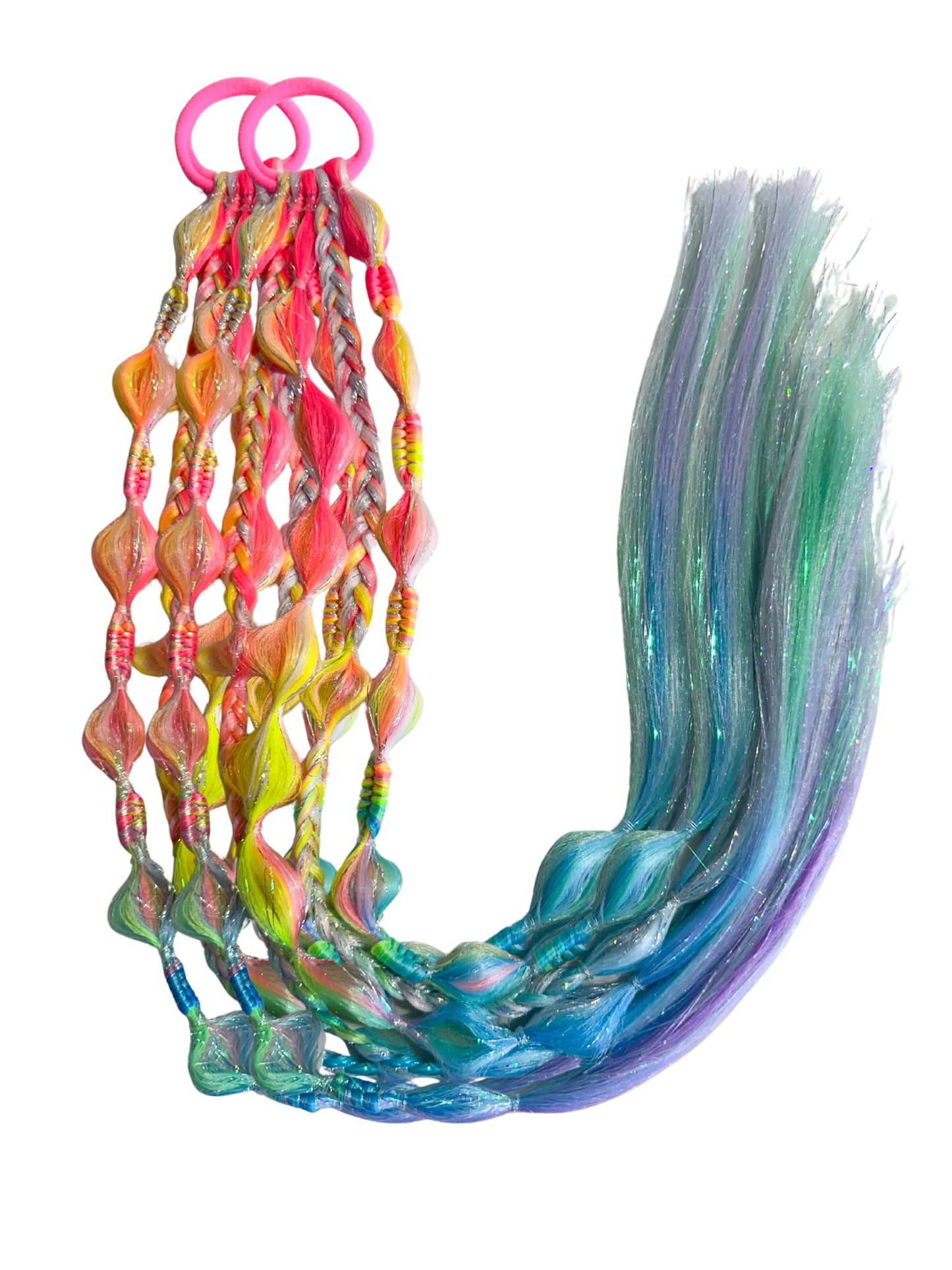 Unicorn Ombrè Bubble Ponytail Set