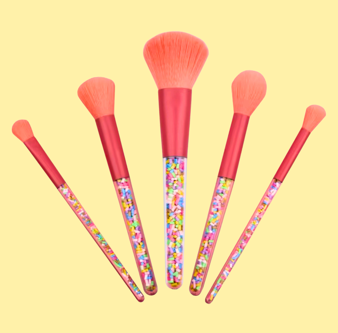 Glitter/Make up brush set- Confetti