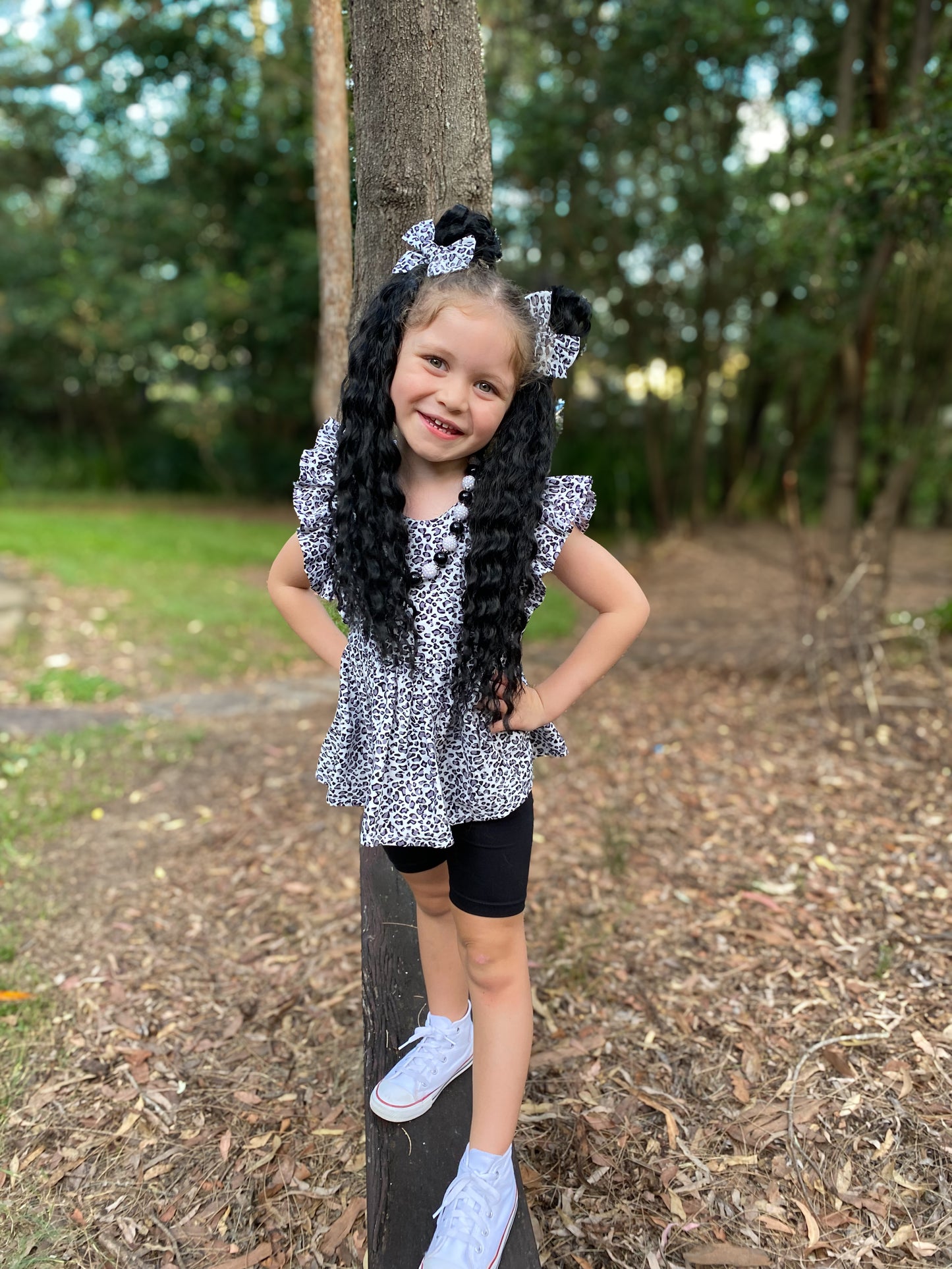 Black Noir mermaid ponytail set