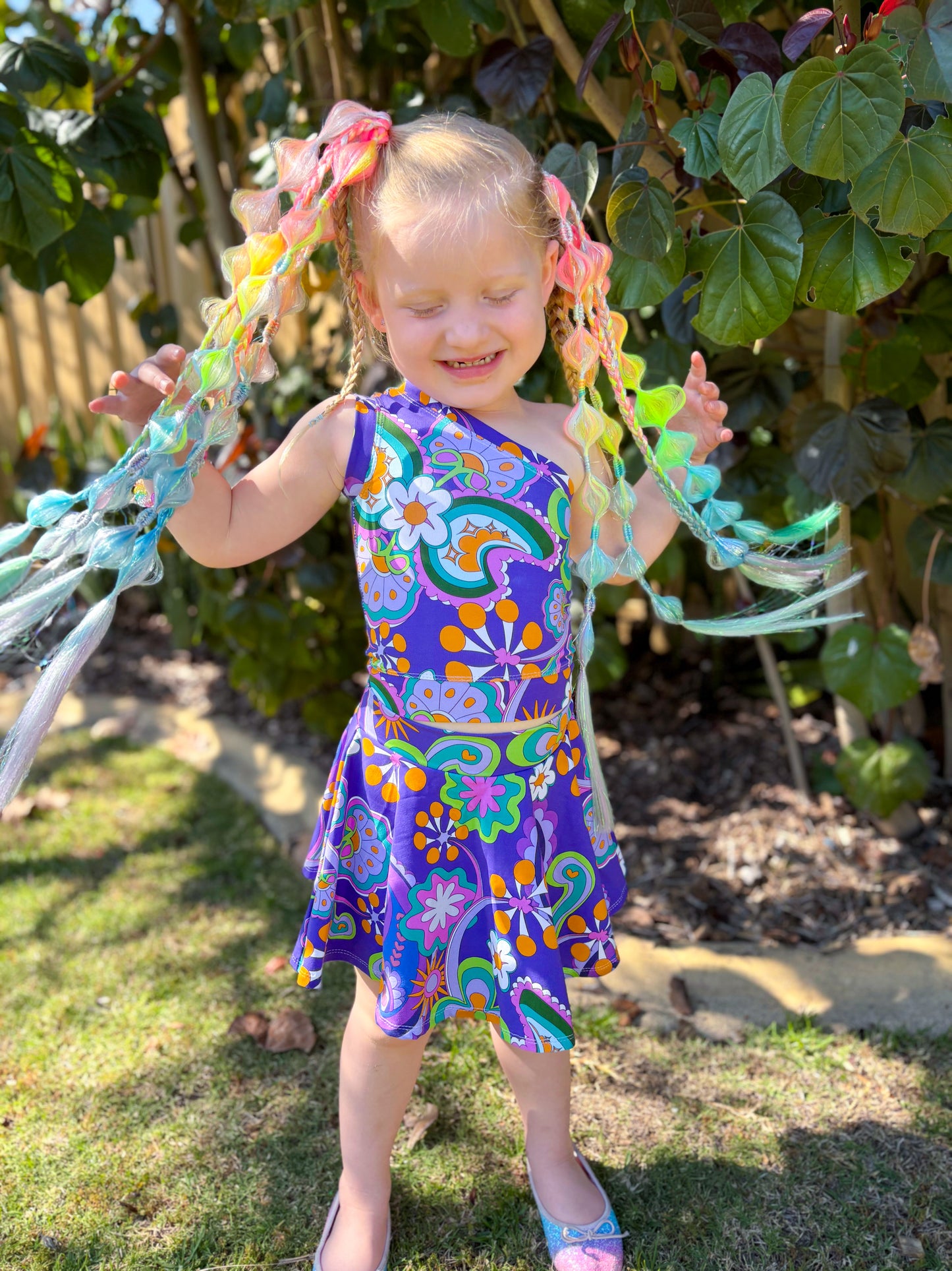 Unicorn Ombrè Bubble Ponytail Set