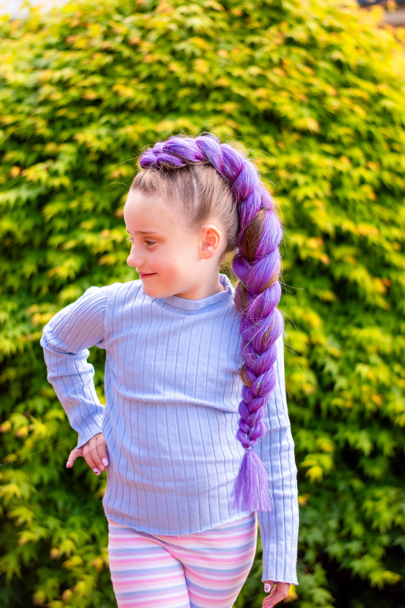 Purple Rumi Kanekalon Braiding hair