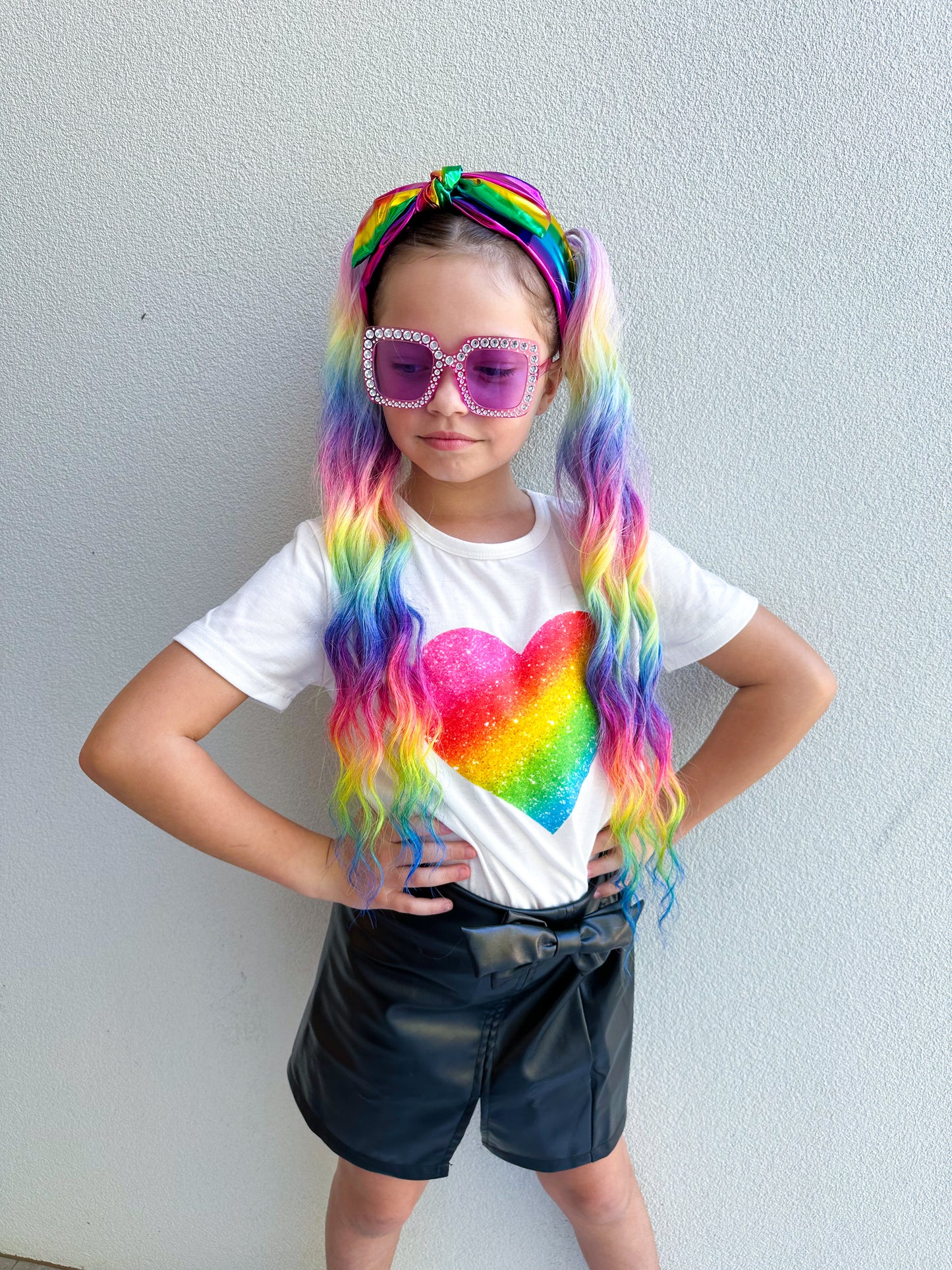 Rainbow Phoenix mermaid wave ponytail set