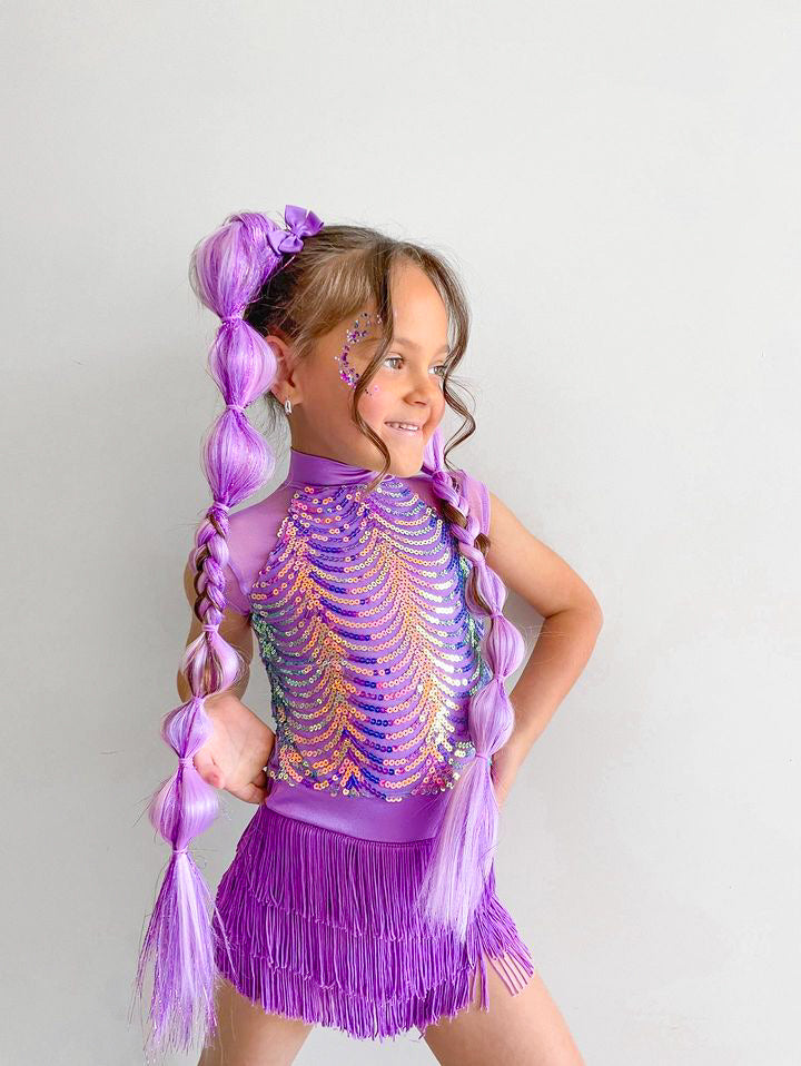 Purple Shimmer Braid Set