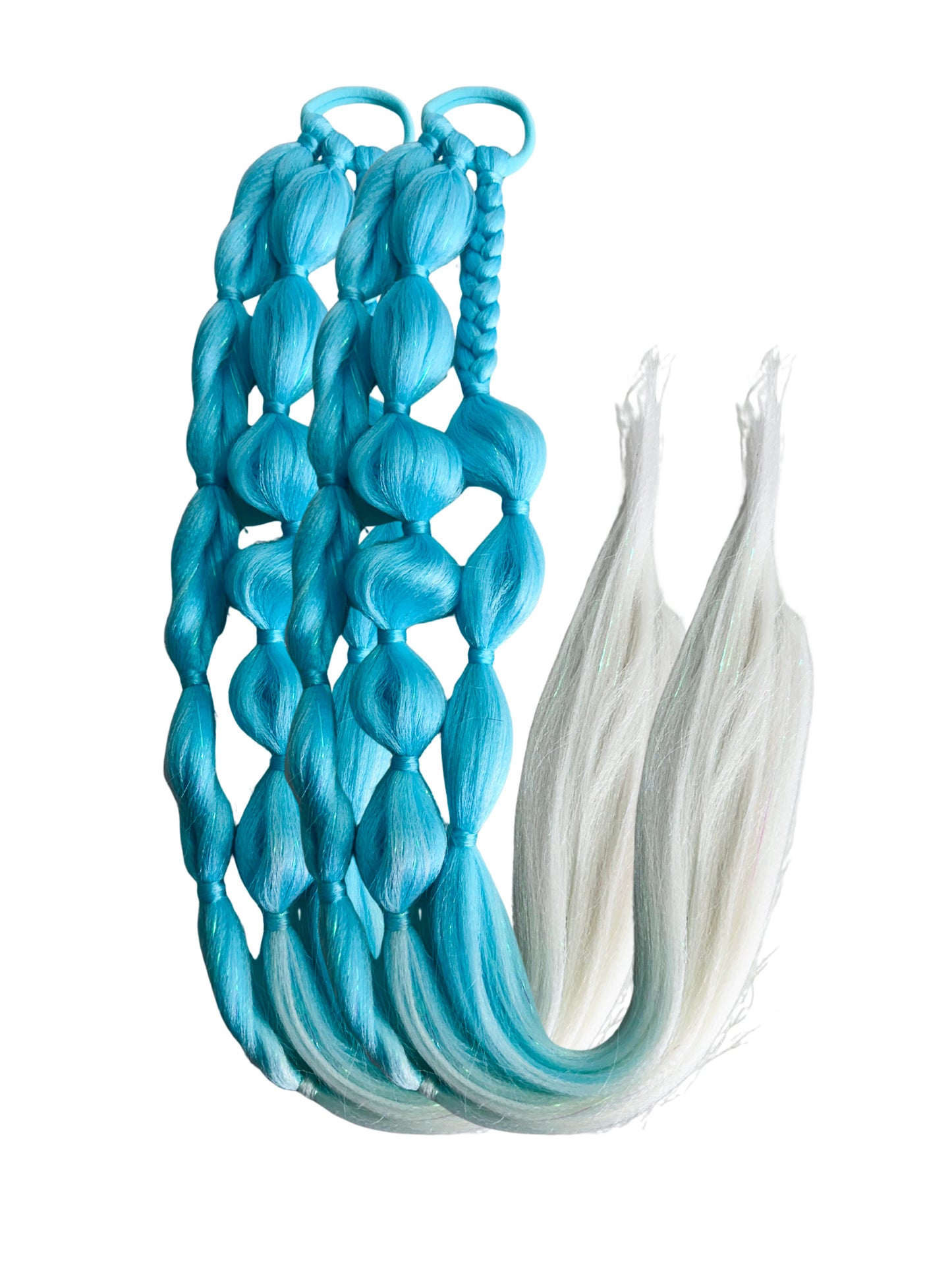 Snow Queen LED light up Bubble Ponytail set