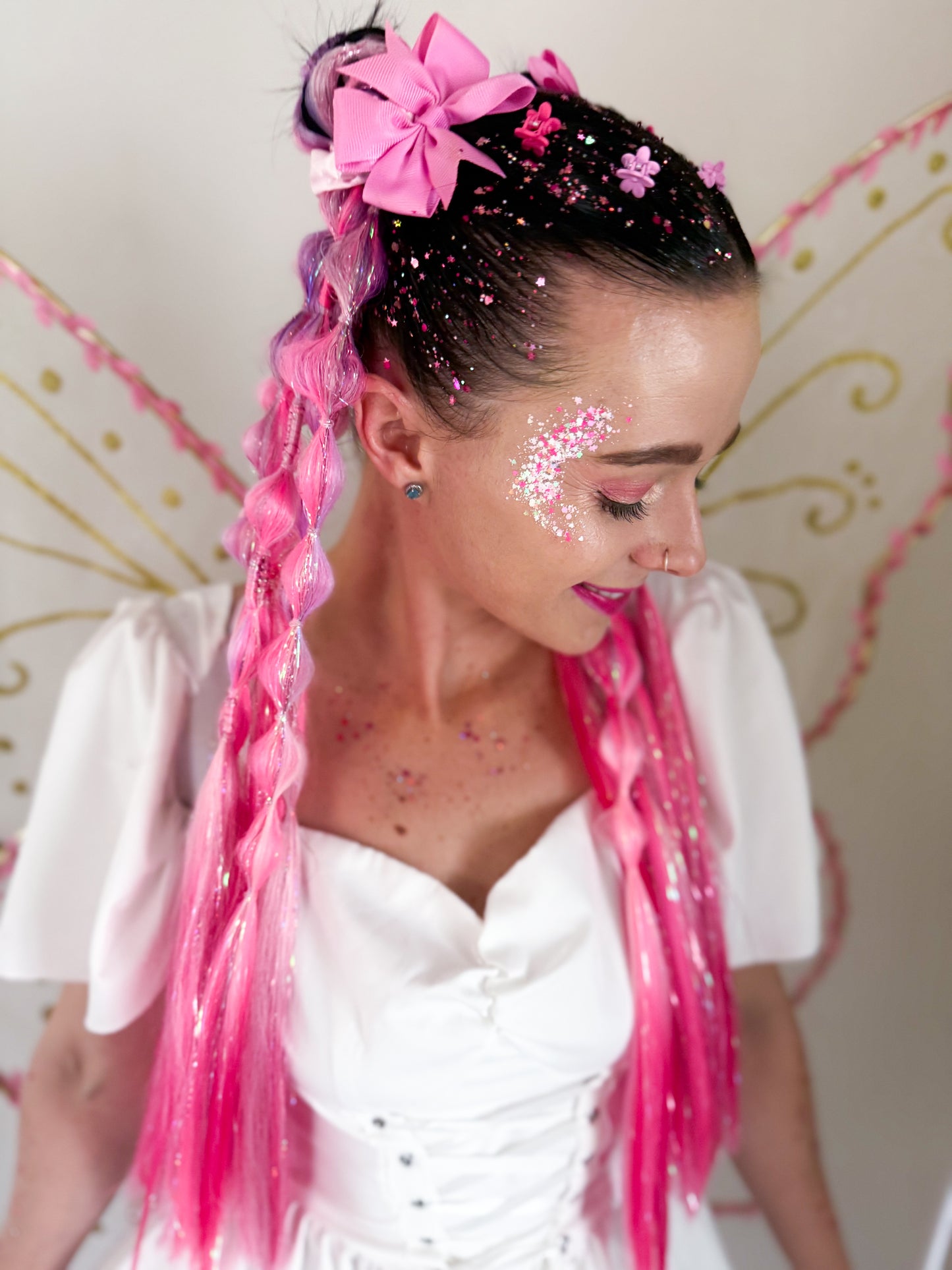 Sapphire Bubble Ponytail Set