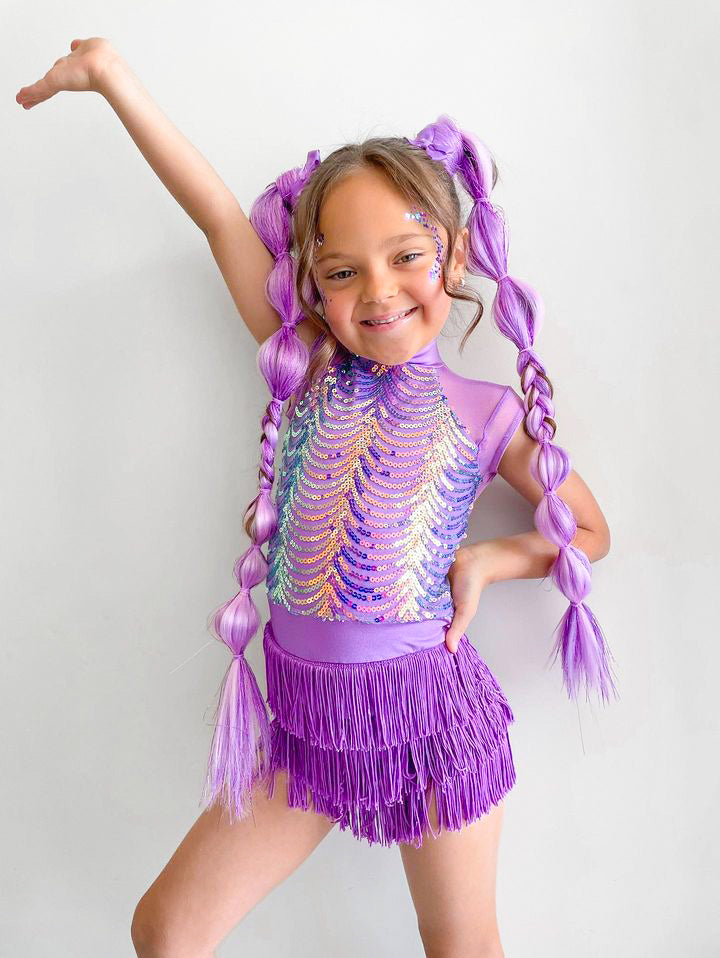 Purple Shimmer Braid Set