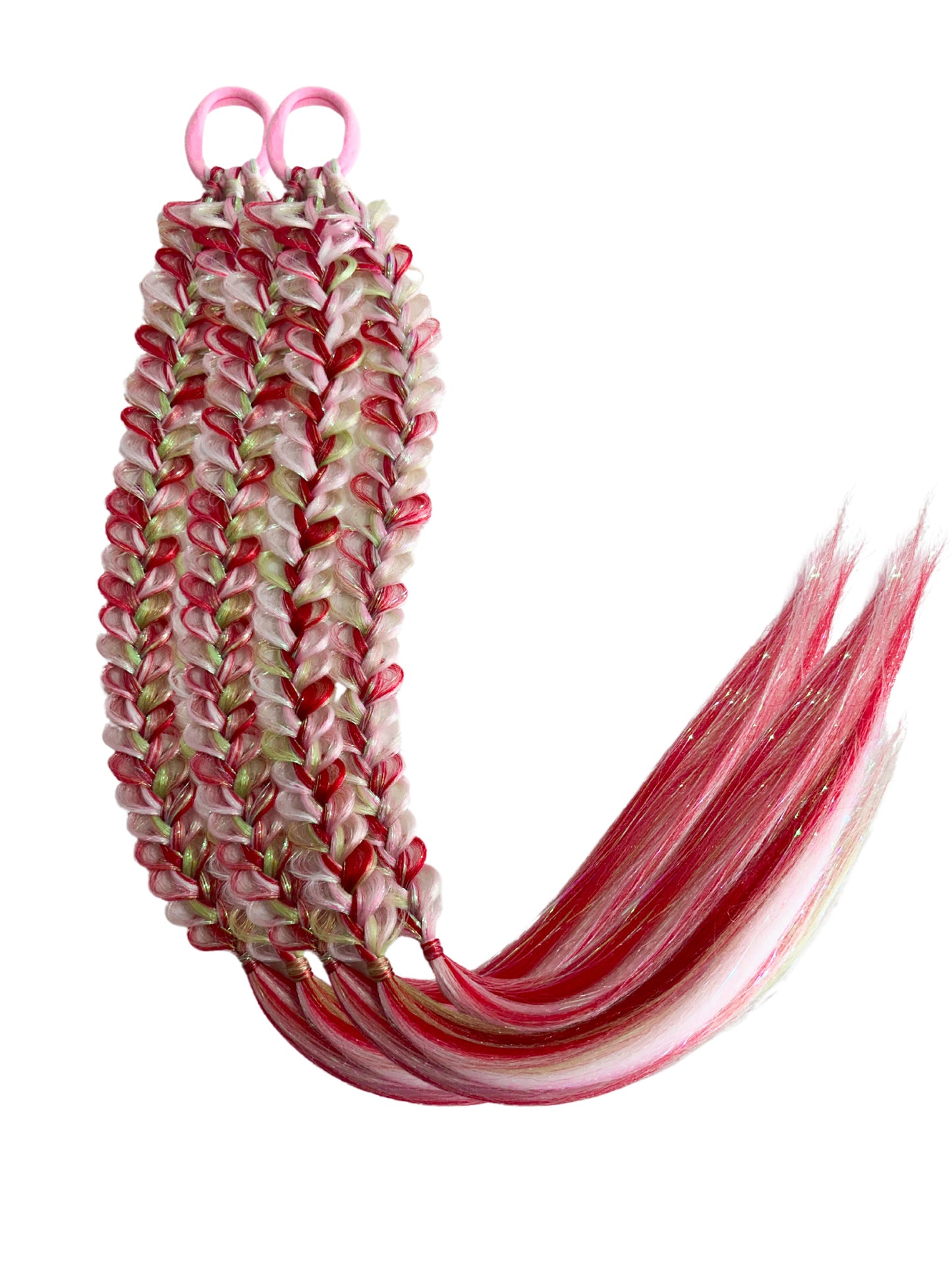 Christmas Candy-land butterfly braid set