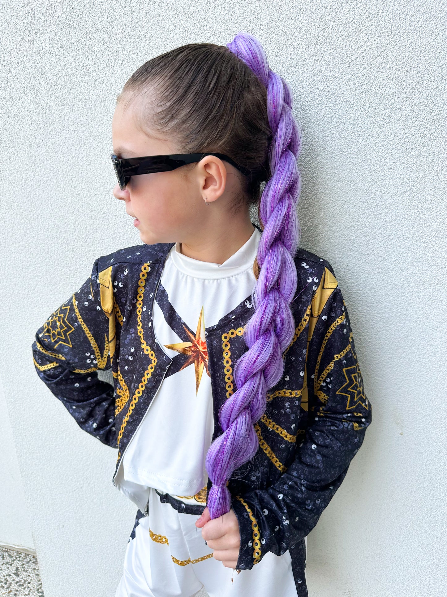 Rumi Shimmer Dragon braid ponytail