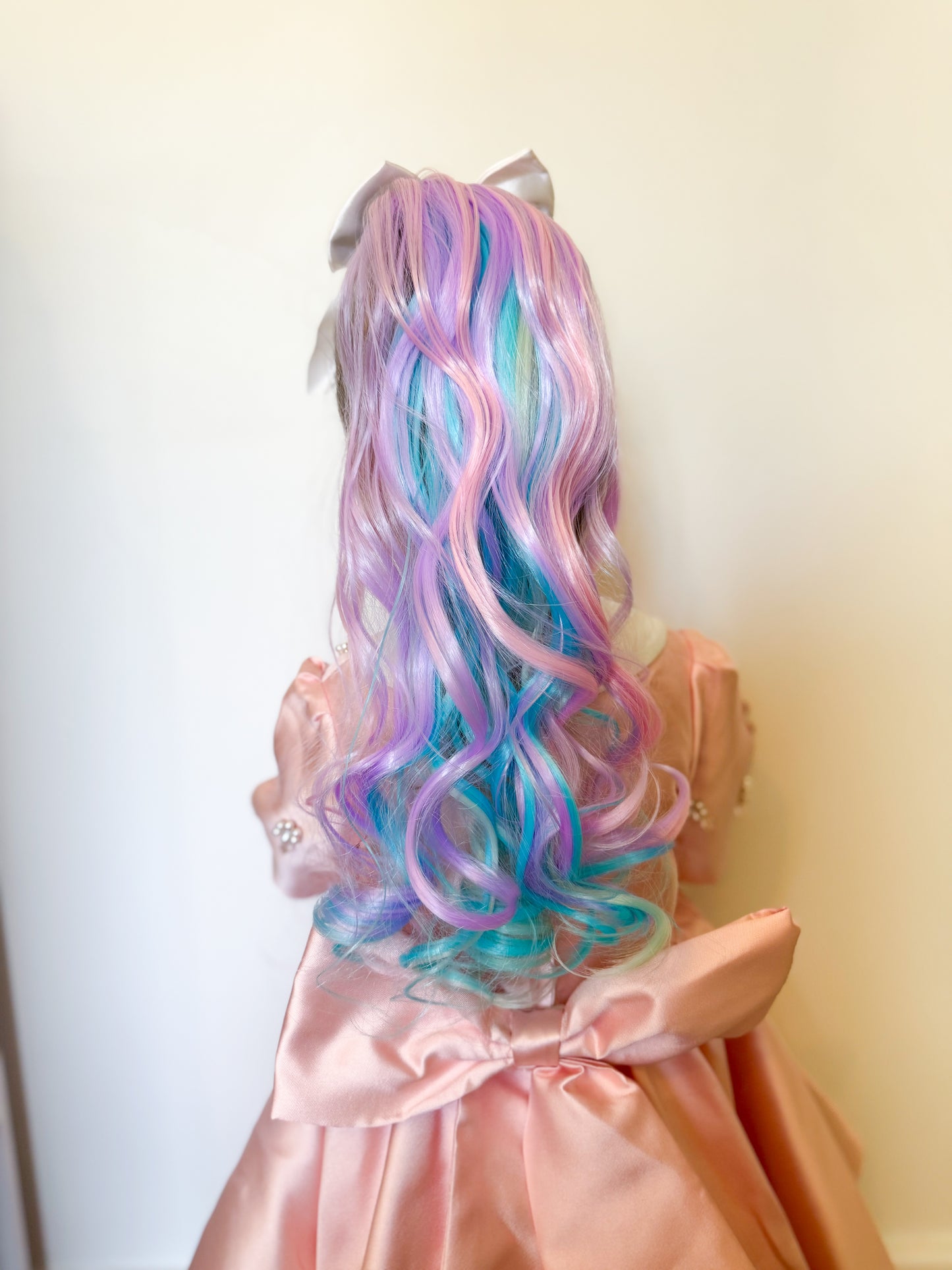 Cotton Candy princess ponytail
