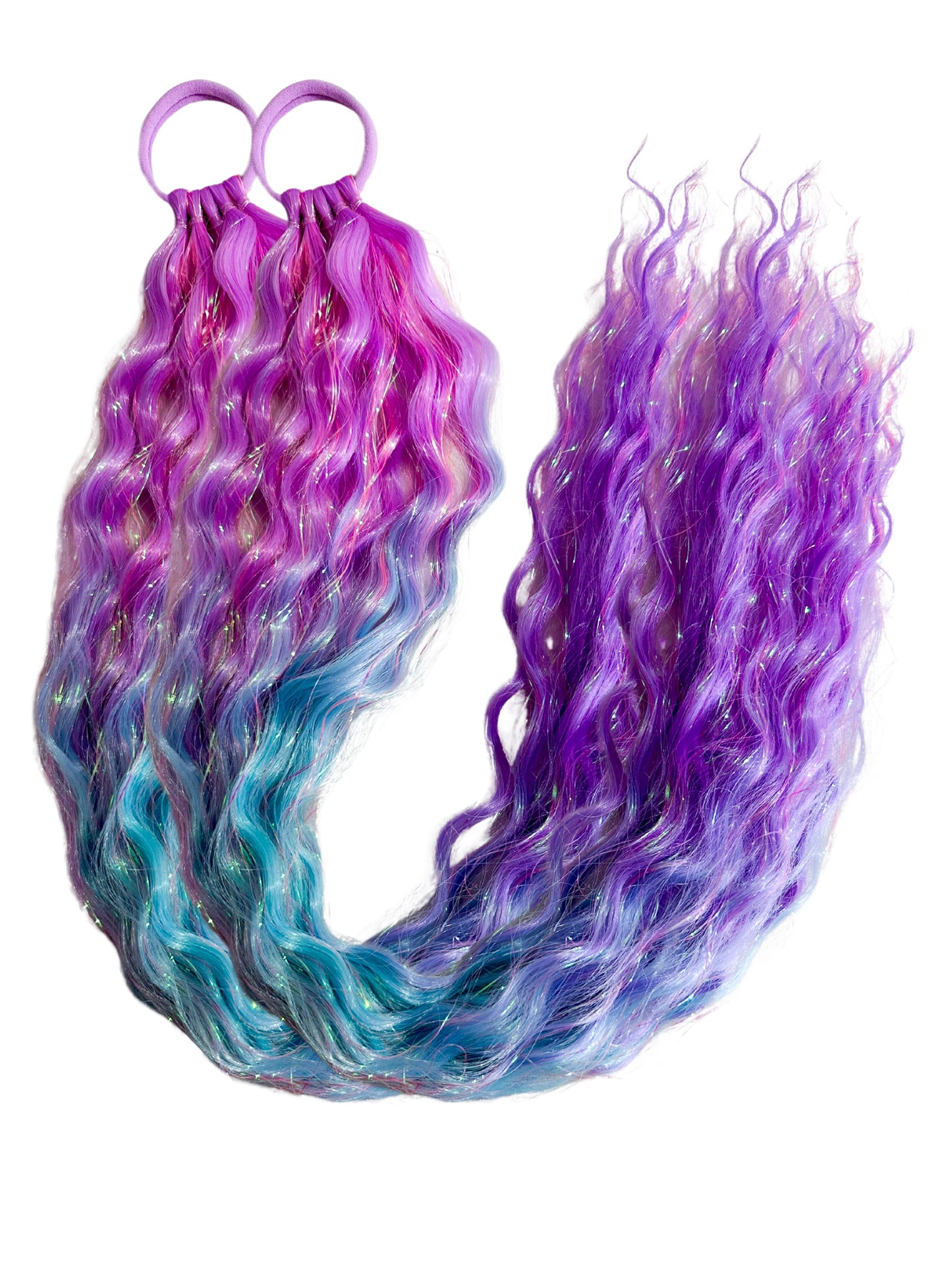 Bubblegum mermaid ponytail set