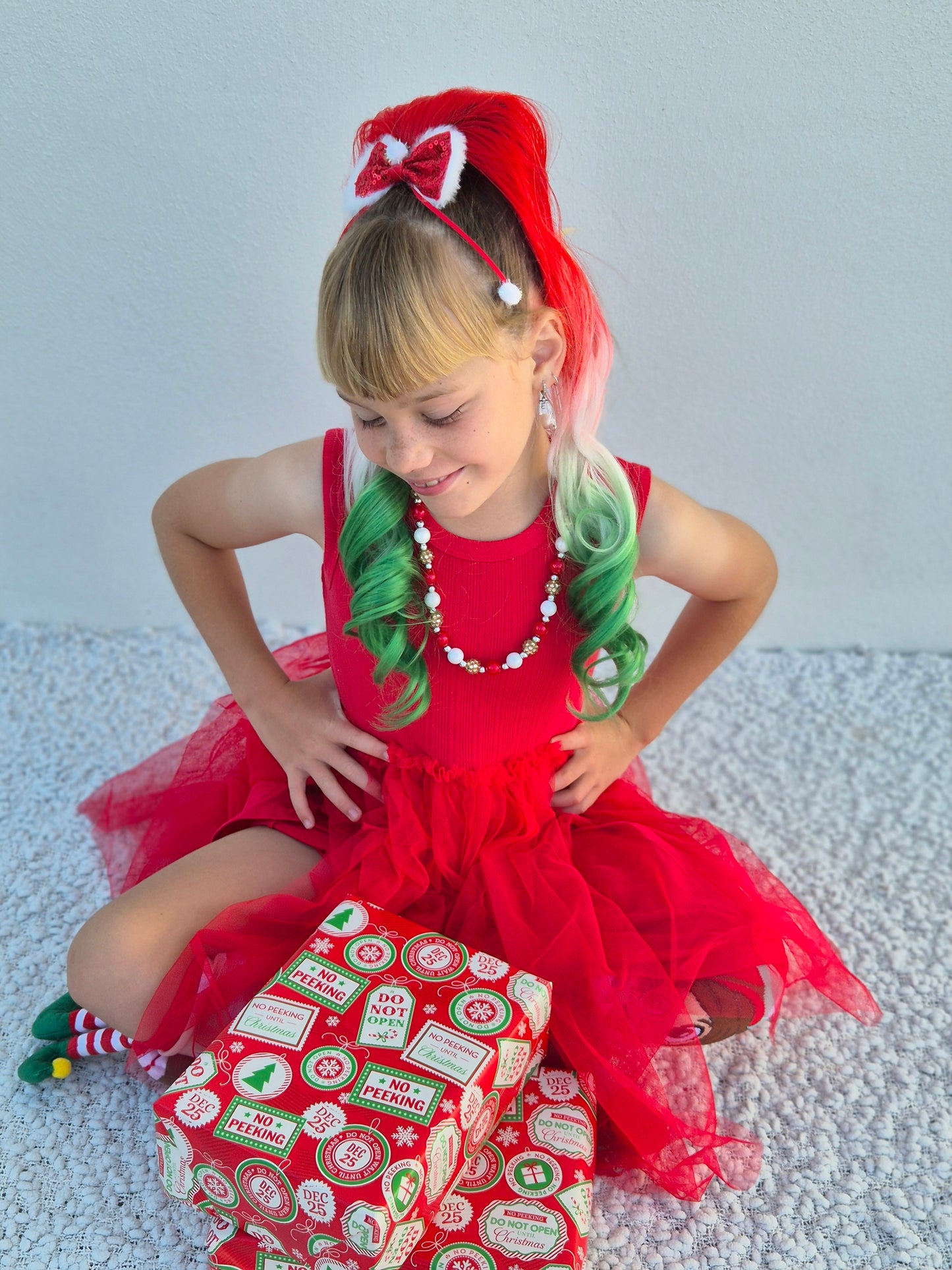 Festive princess ponytail