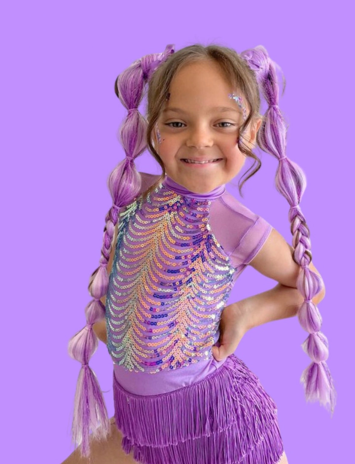 Purple Shimmer Braid Set
