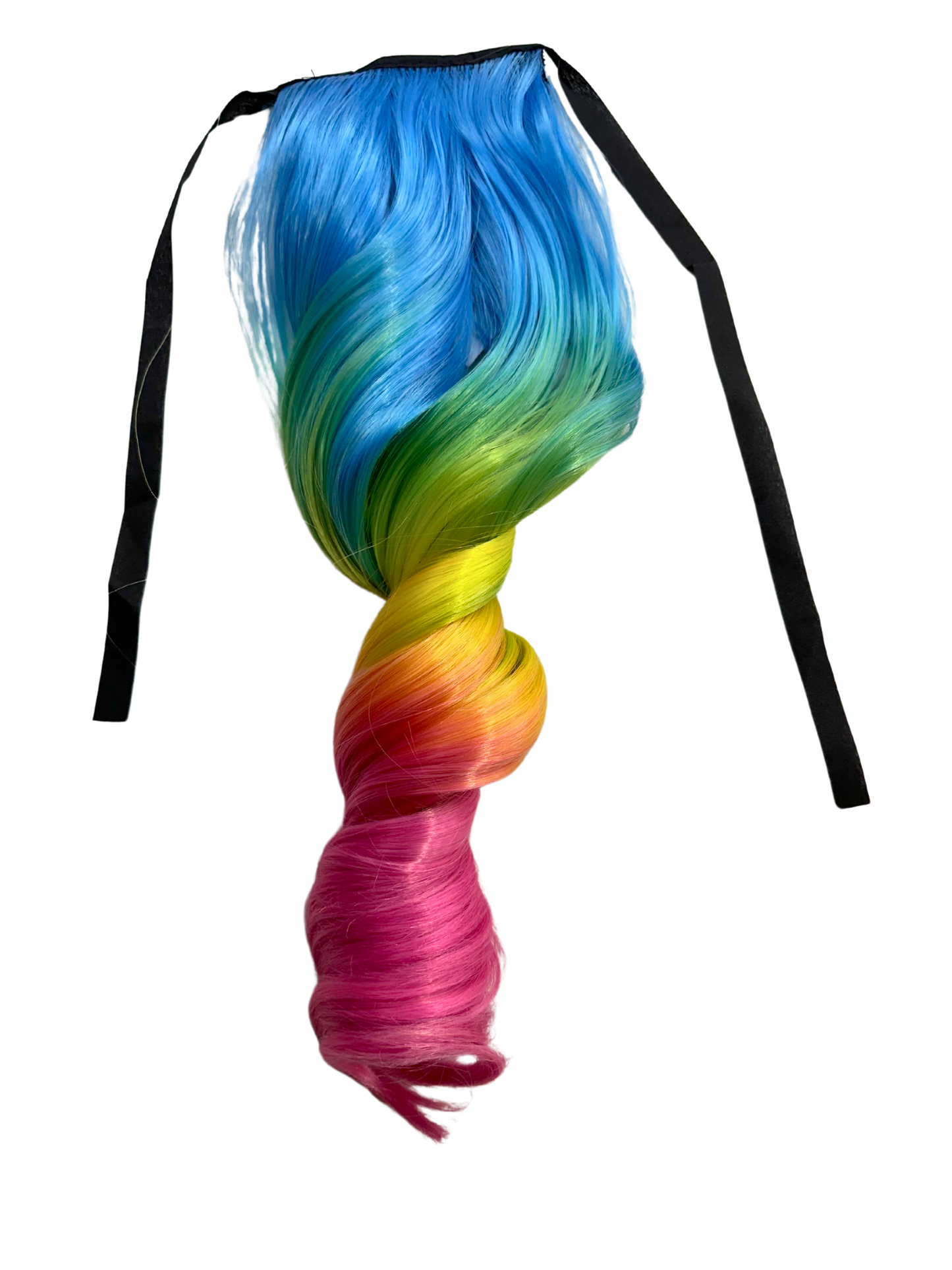 Rainbow princess ponytail