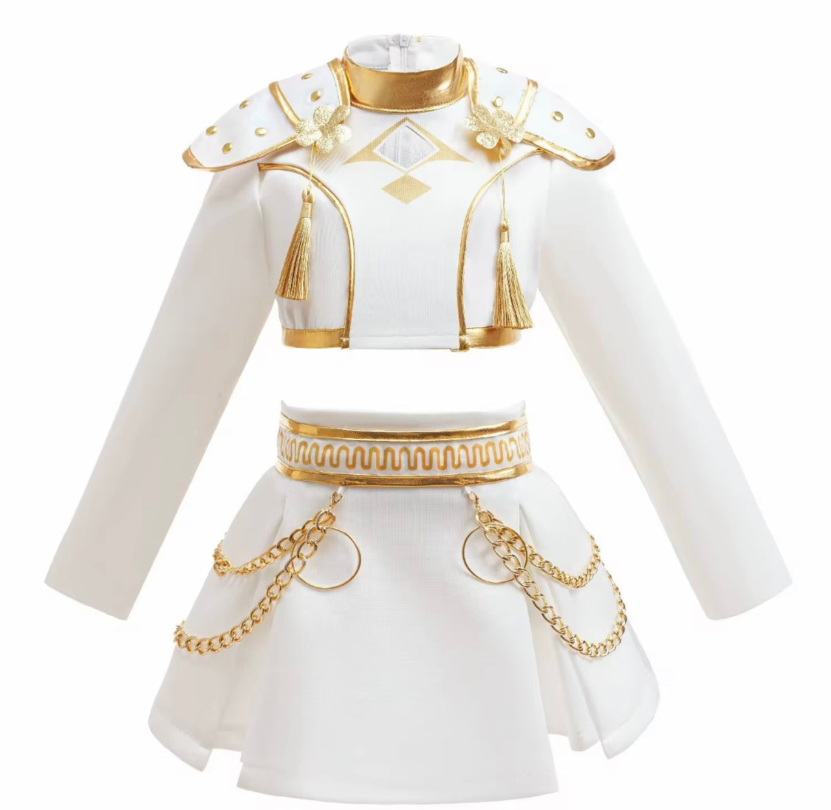 Kids white dress up costume