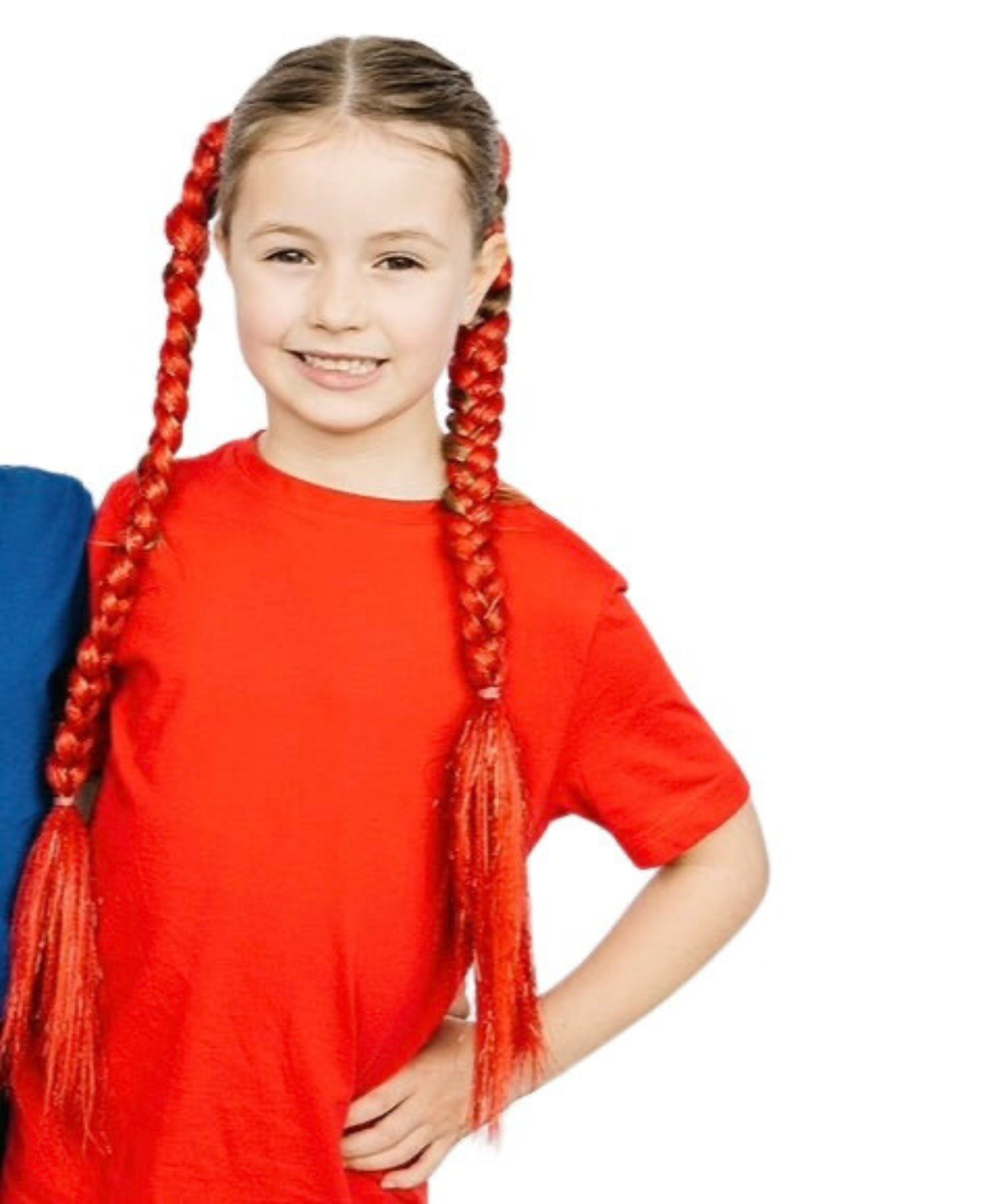 Red 60cm braid set