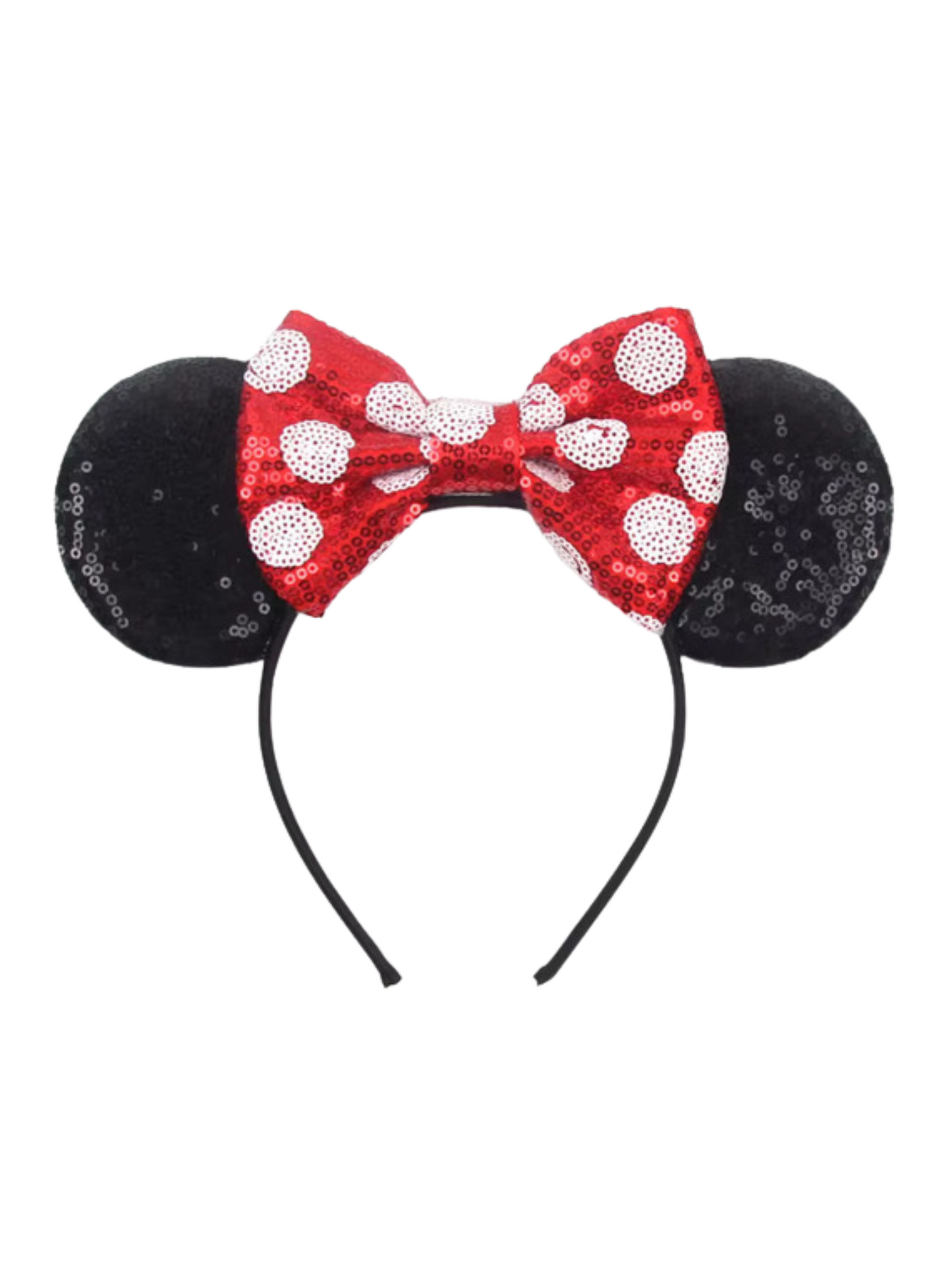 Red Polkadot Princess headband