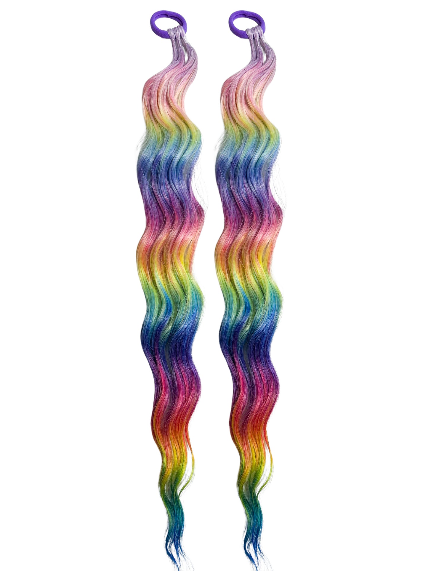 Rainbow Phoenix mermaid wave ponytail set