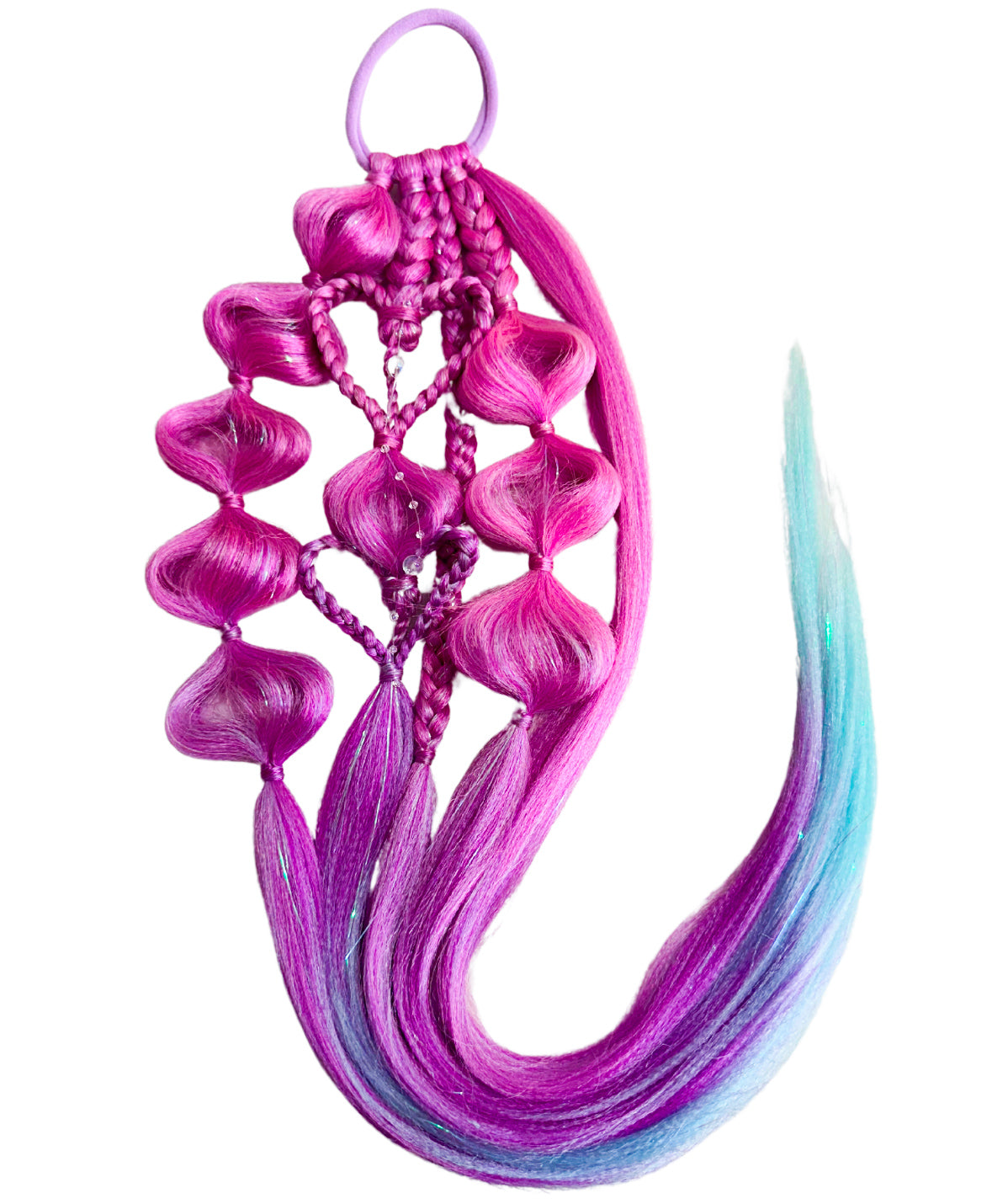 Mermaid Magic Heart Bubble Ponytail