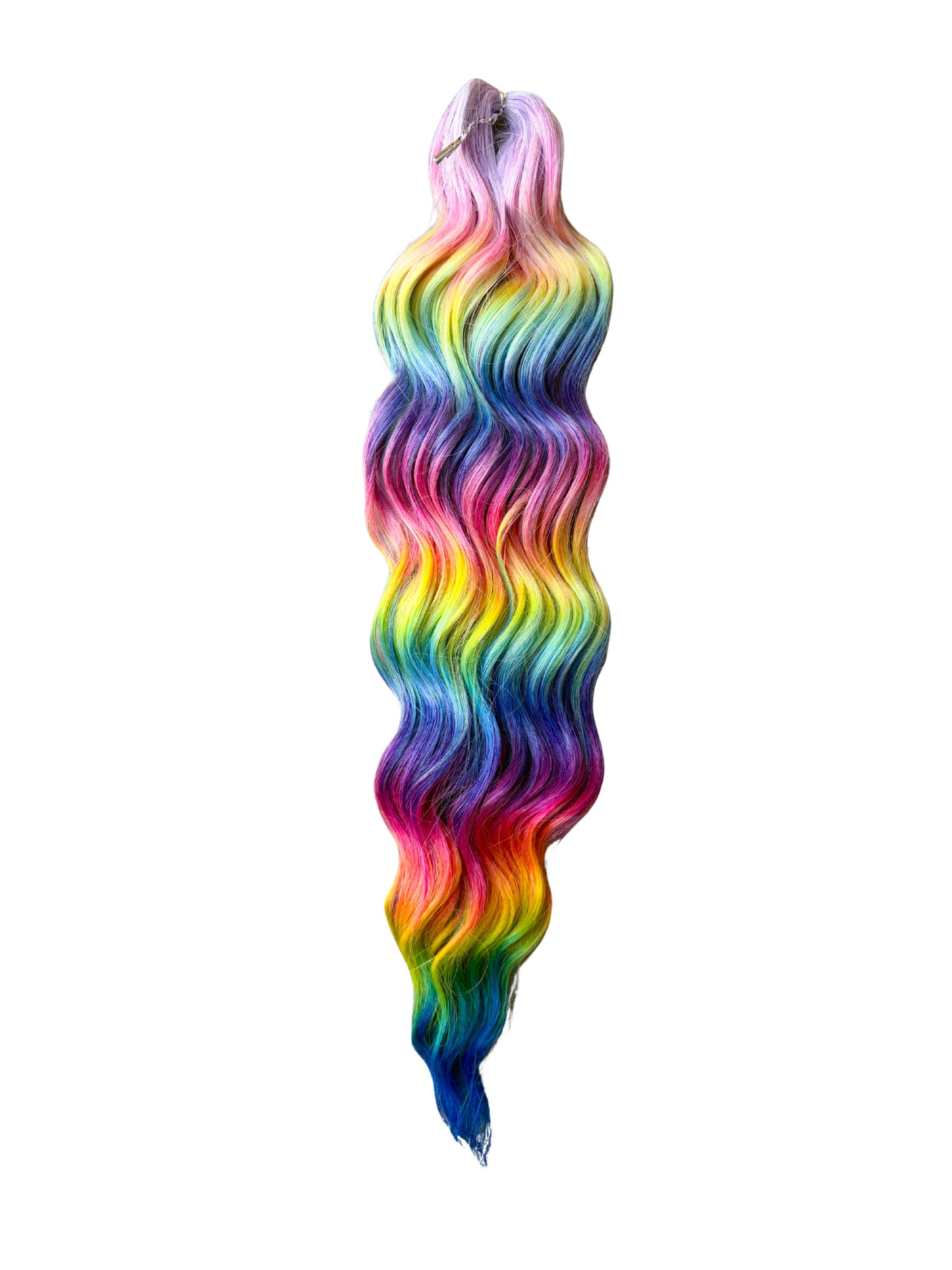 Rainbow Prism mermaid wave braiding hair