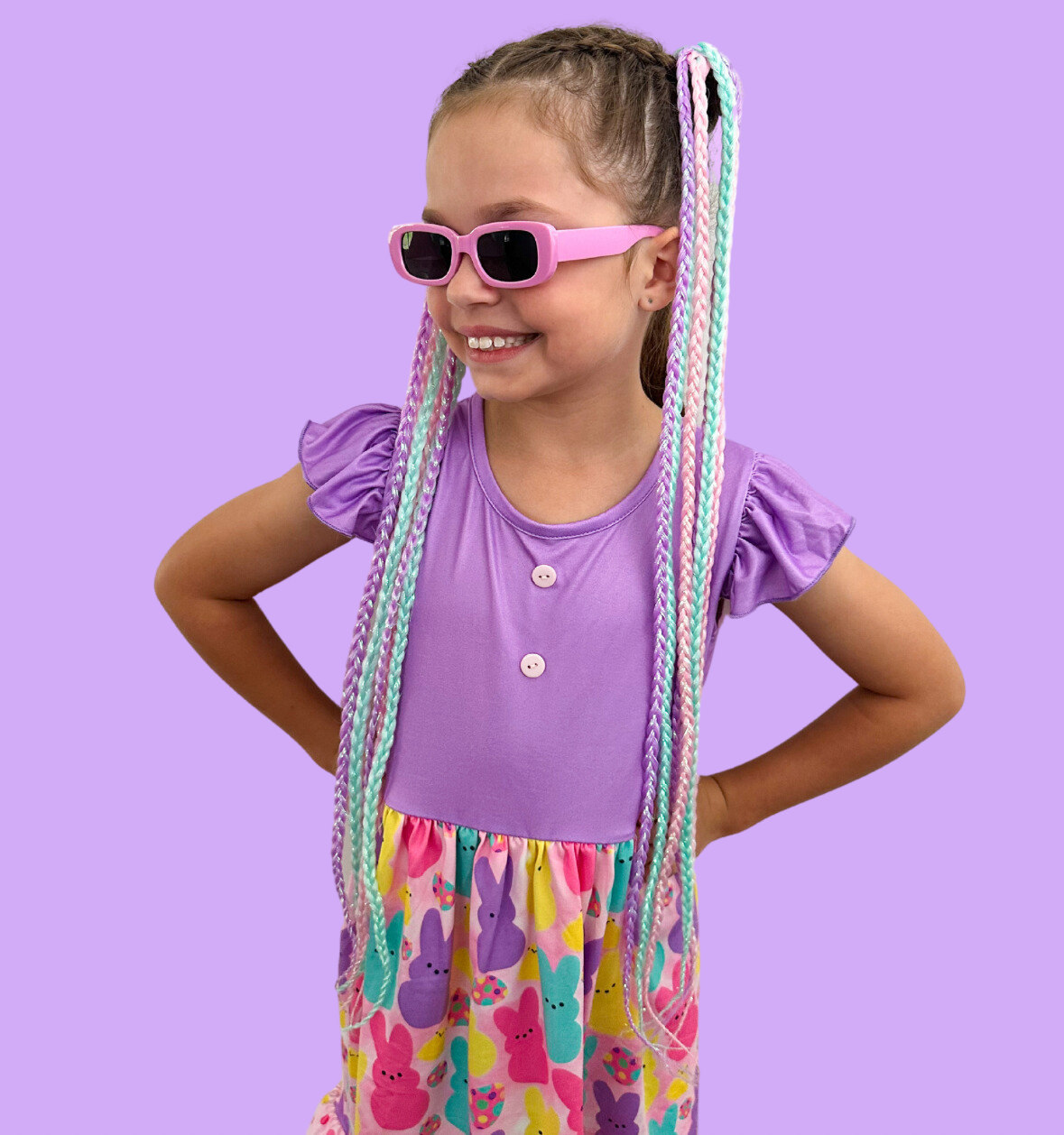 Cotton Candy Braided Boho Set