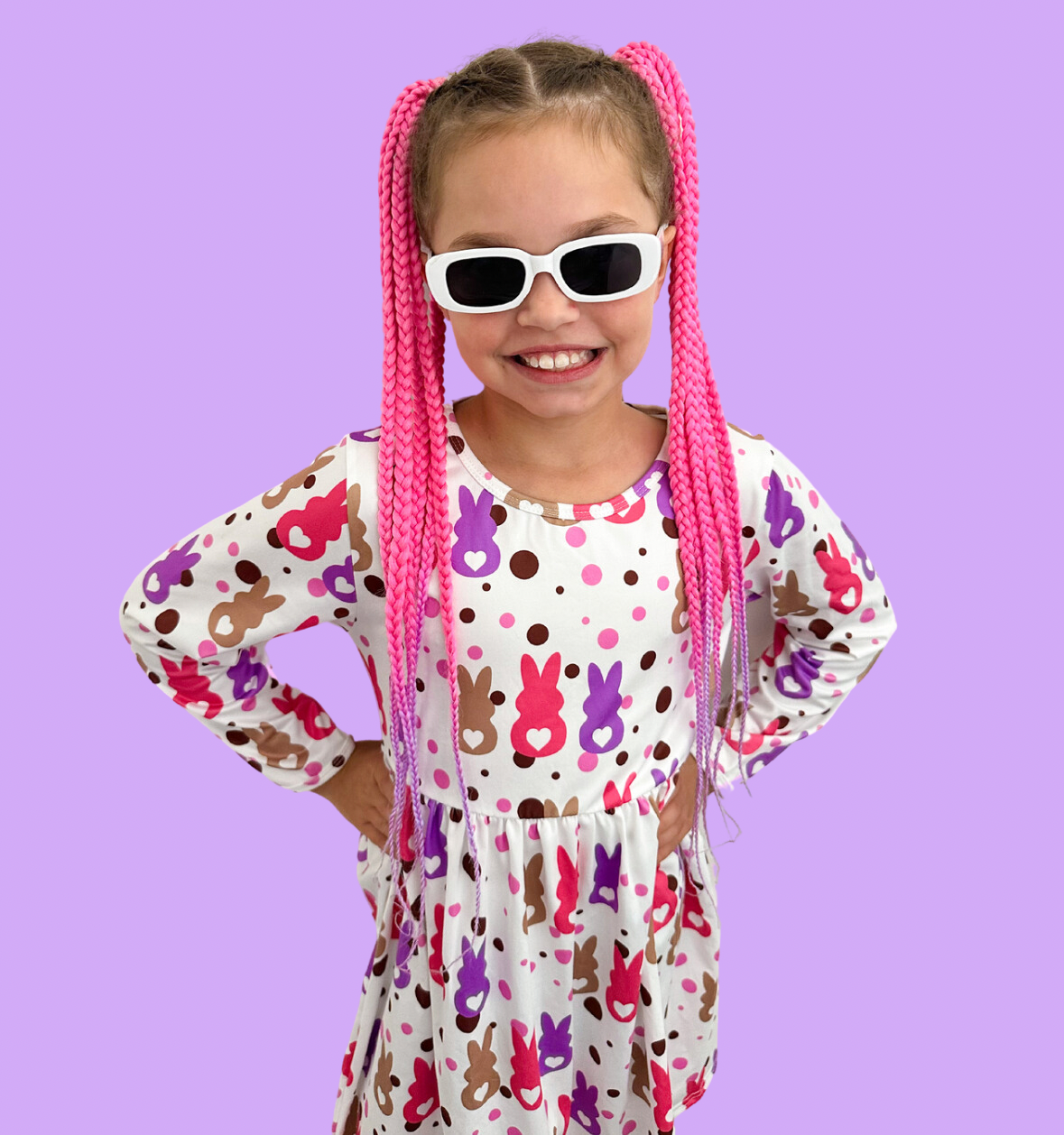 Blushing Lilac Braided Boho Set