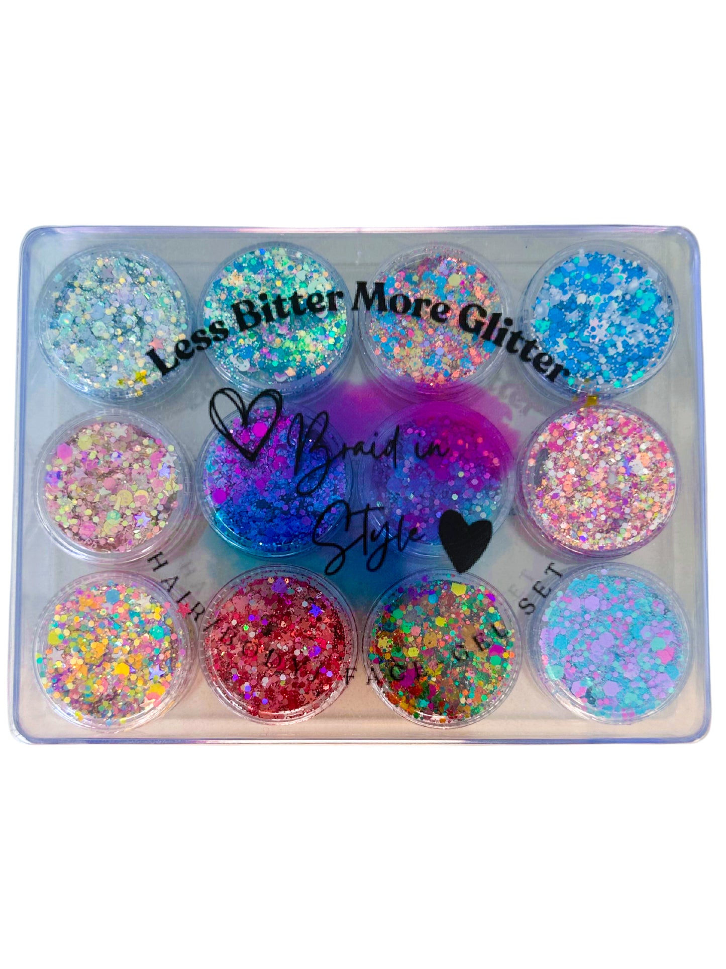 Less Bitter More Glitter 12x 5ml Gel set
