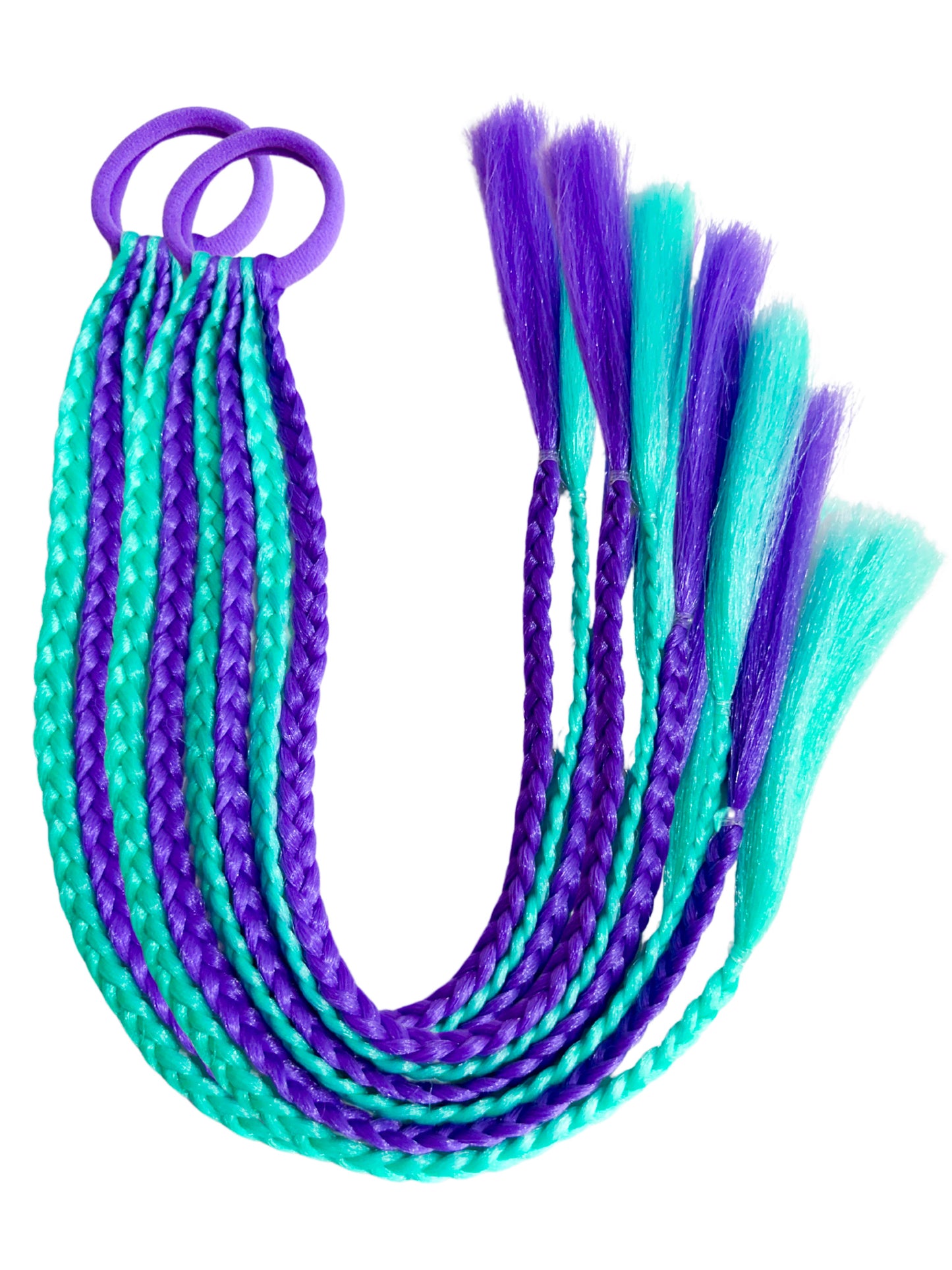 Mermaid Glow in the dark MIDI Pre-braided 45cm set