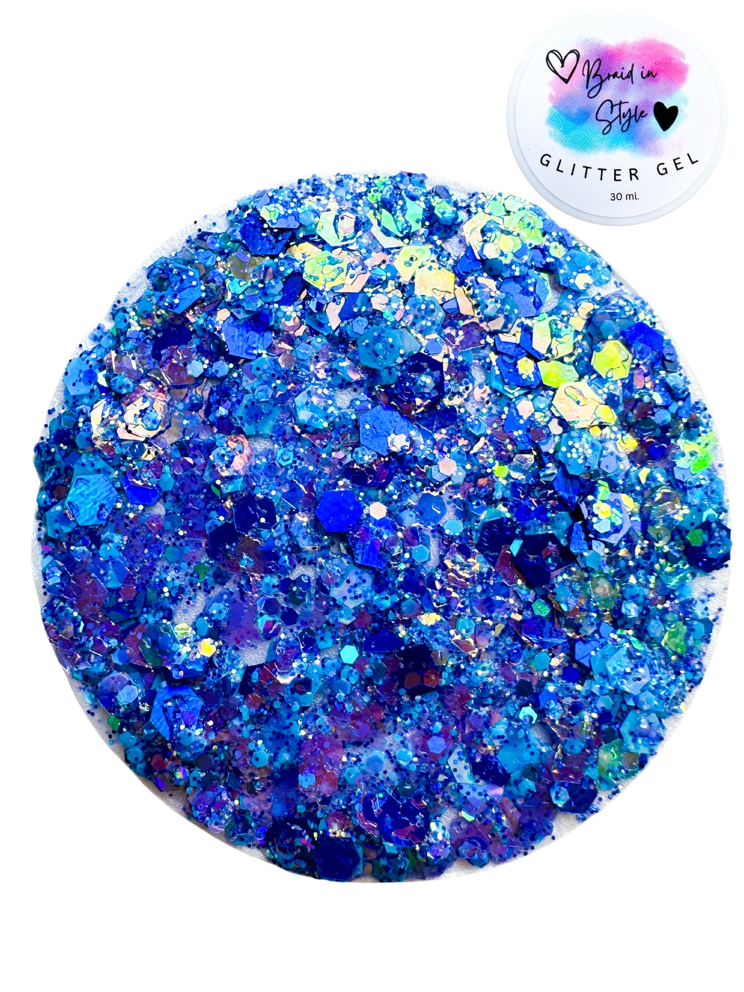 Blue Shimmer Glitter Gel 30ml