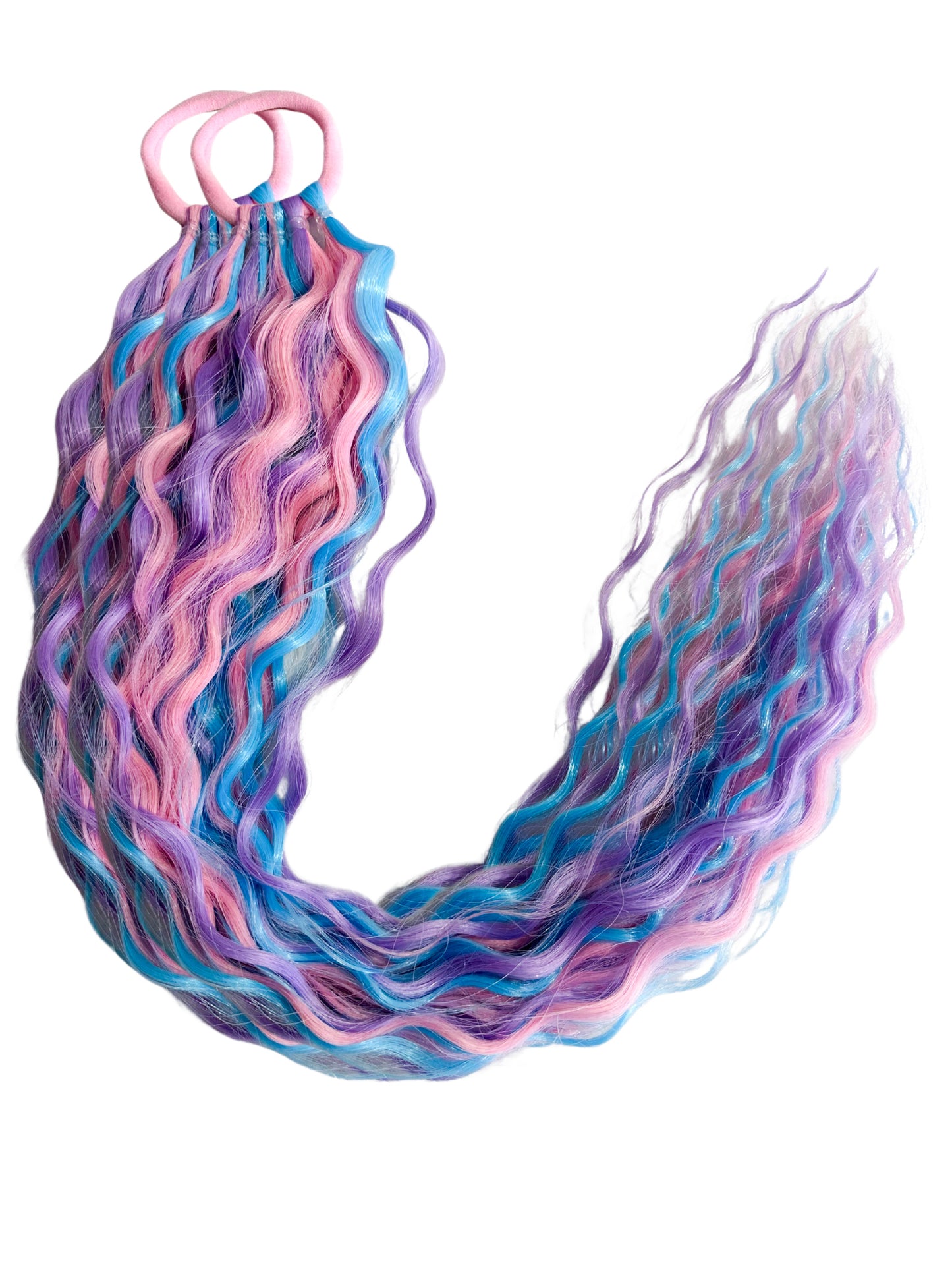 Cotton Candy mermaid ponytail set